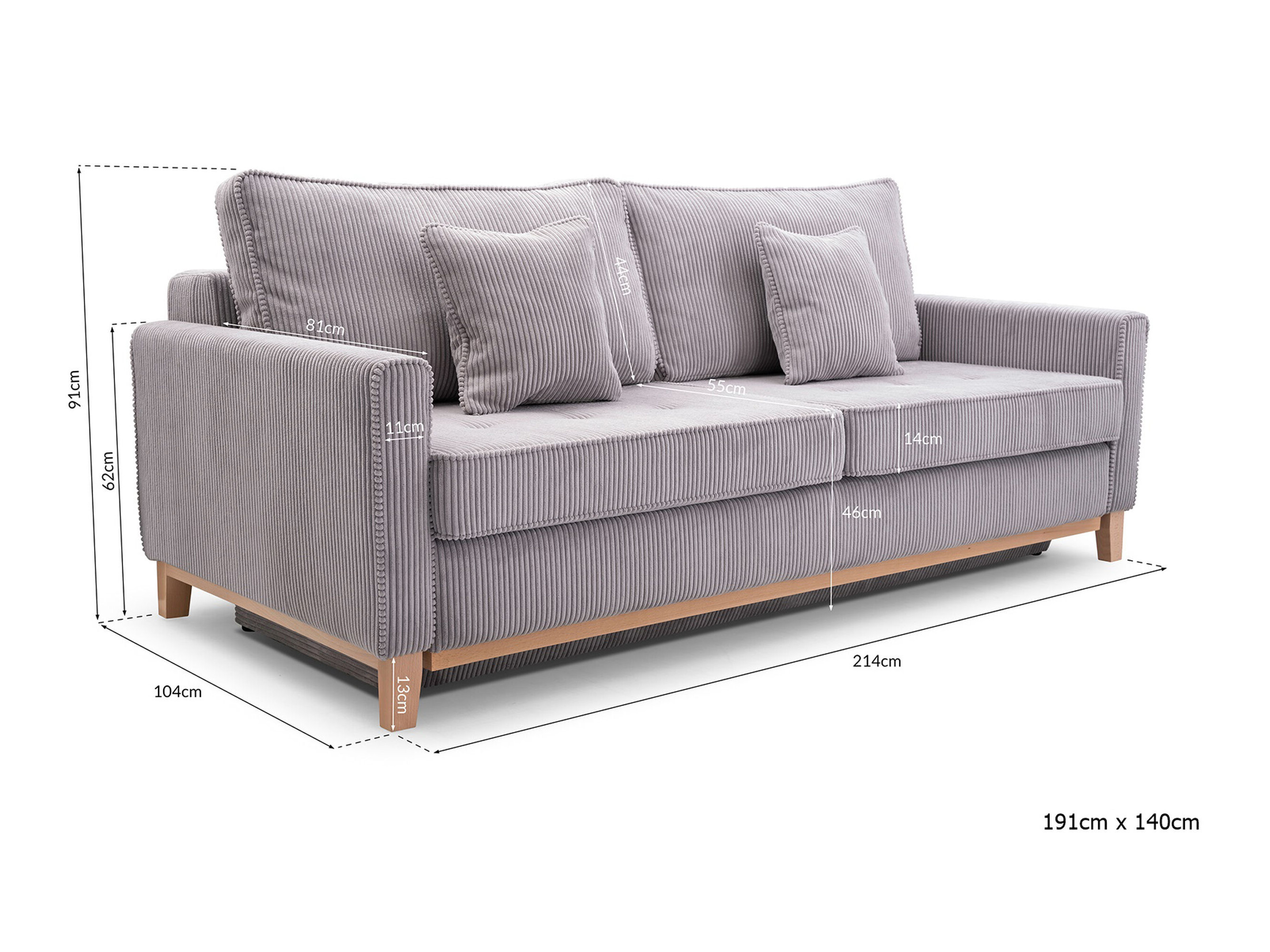 Divano letto Lufkin 129 (Anafi 15)