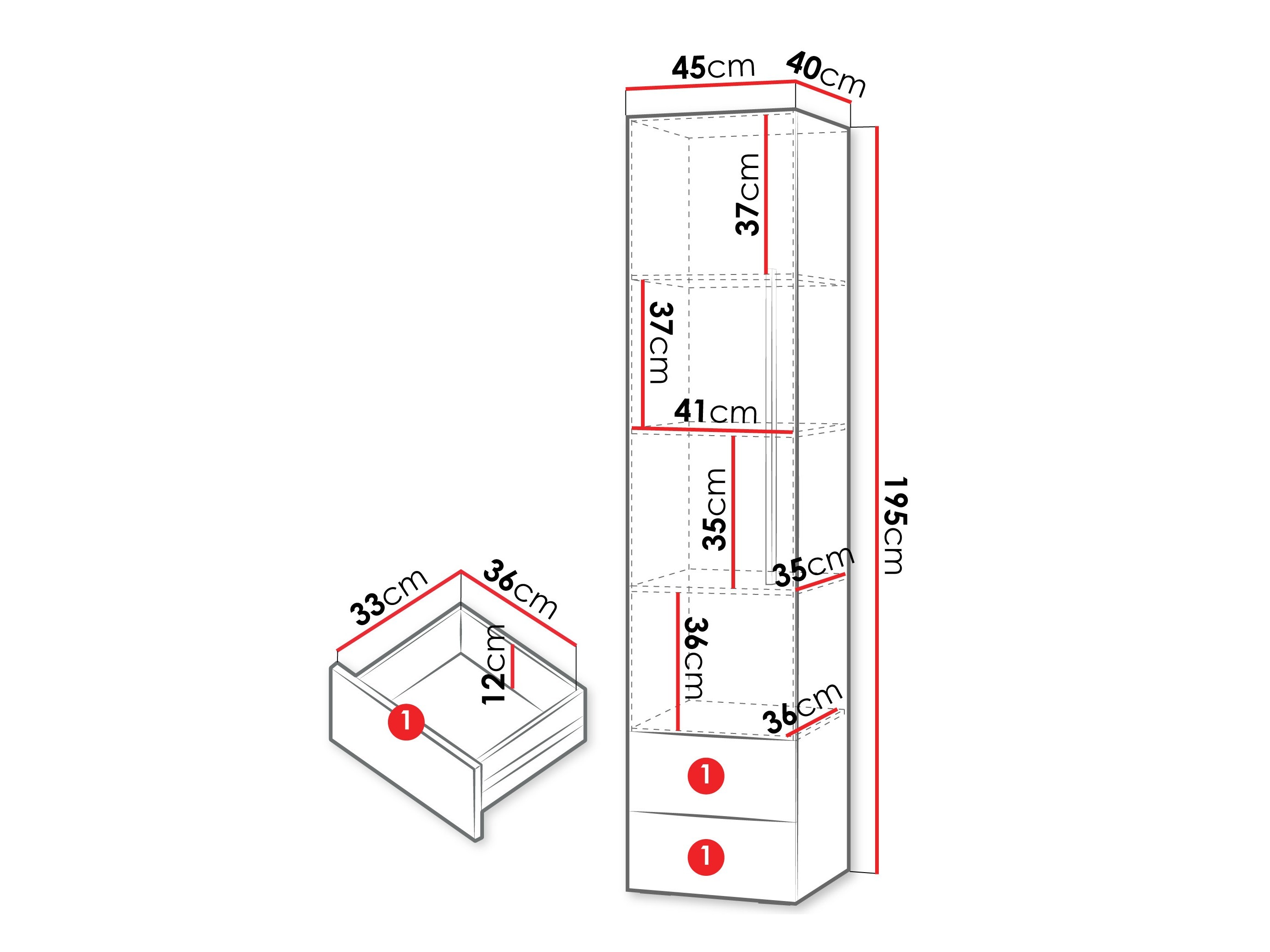 Scaffale Etruva 102