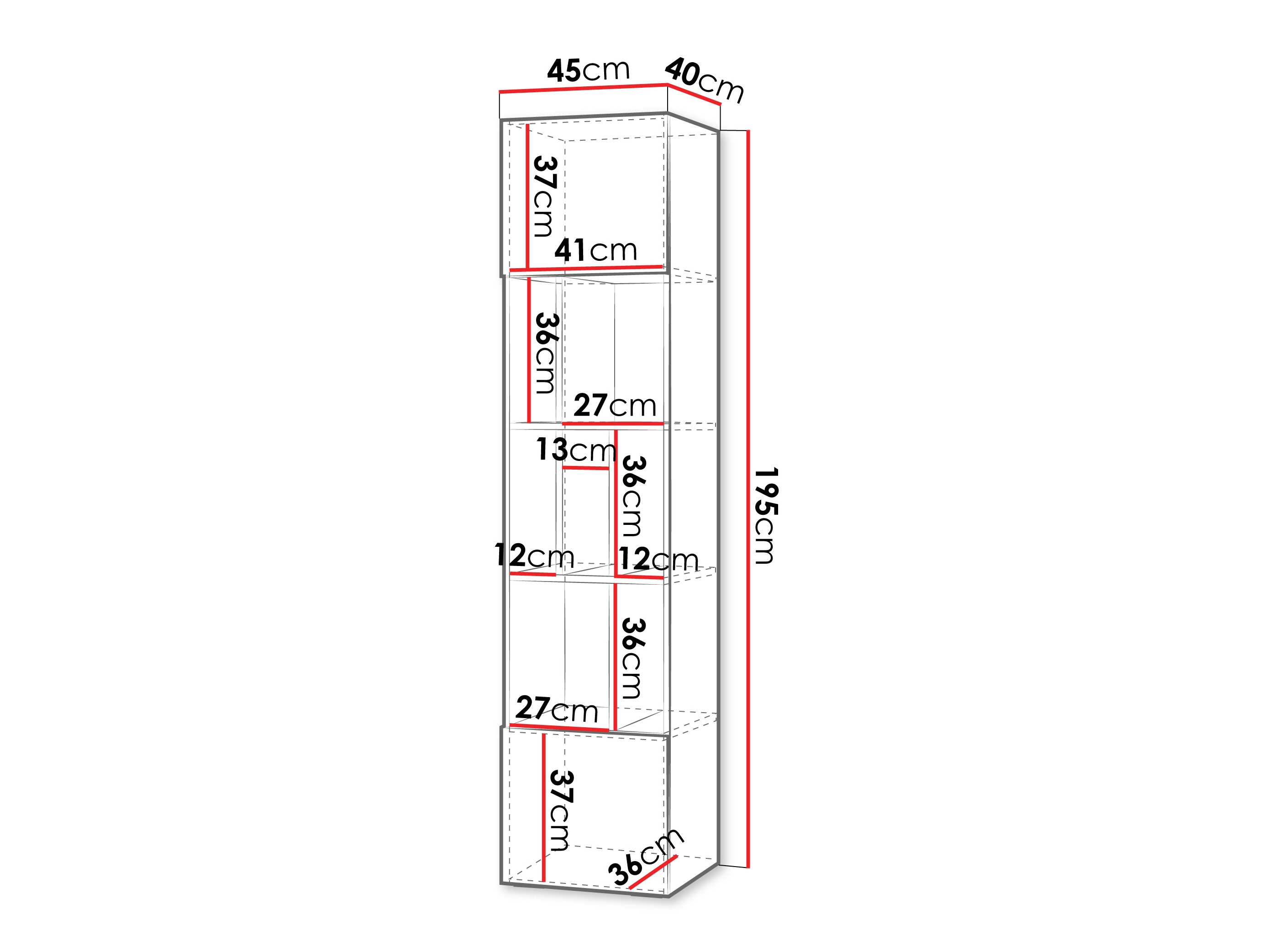 Scaffale Etruva 103 (Fucsia)