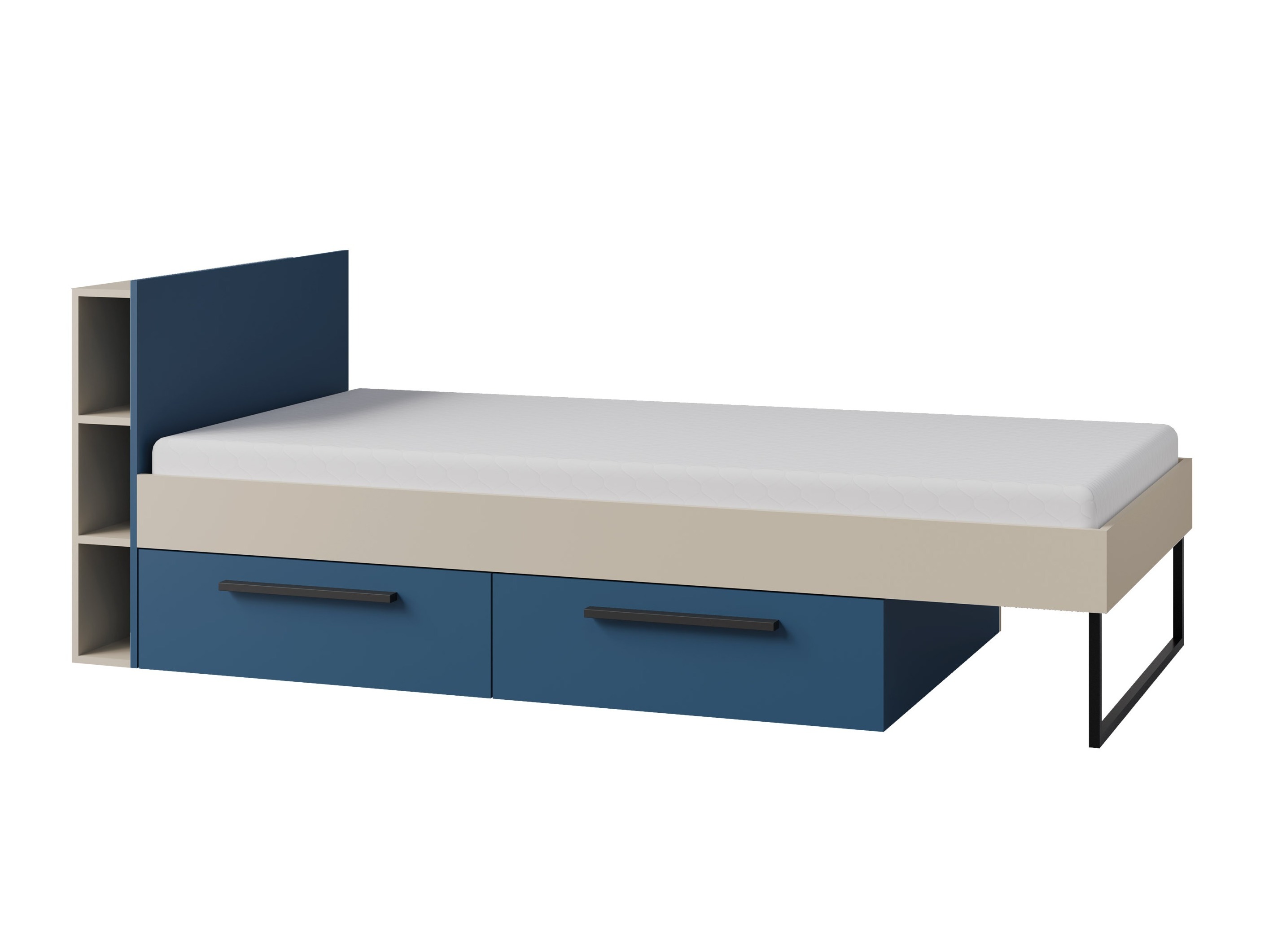 Letto Etruva 110 (Cachemire + Blu)