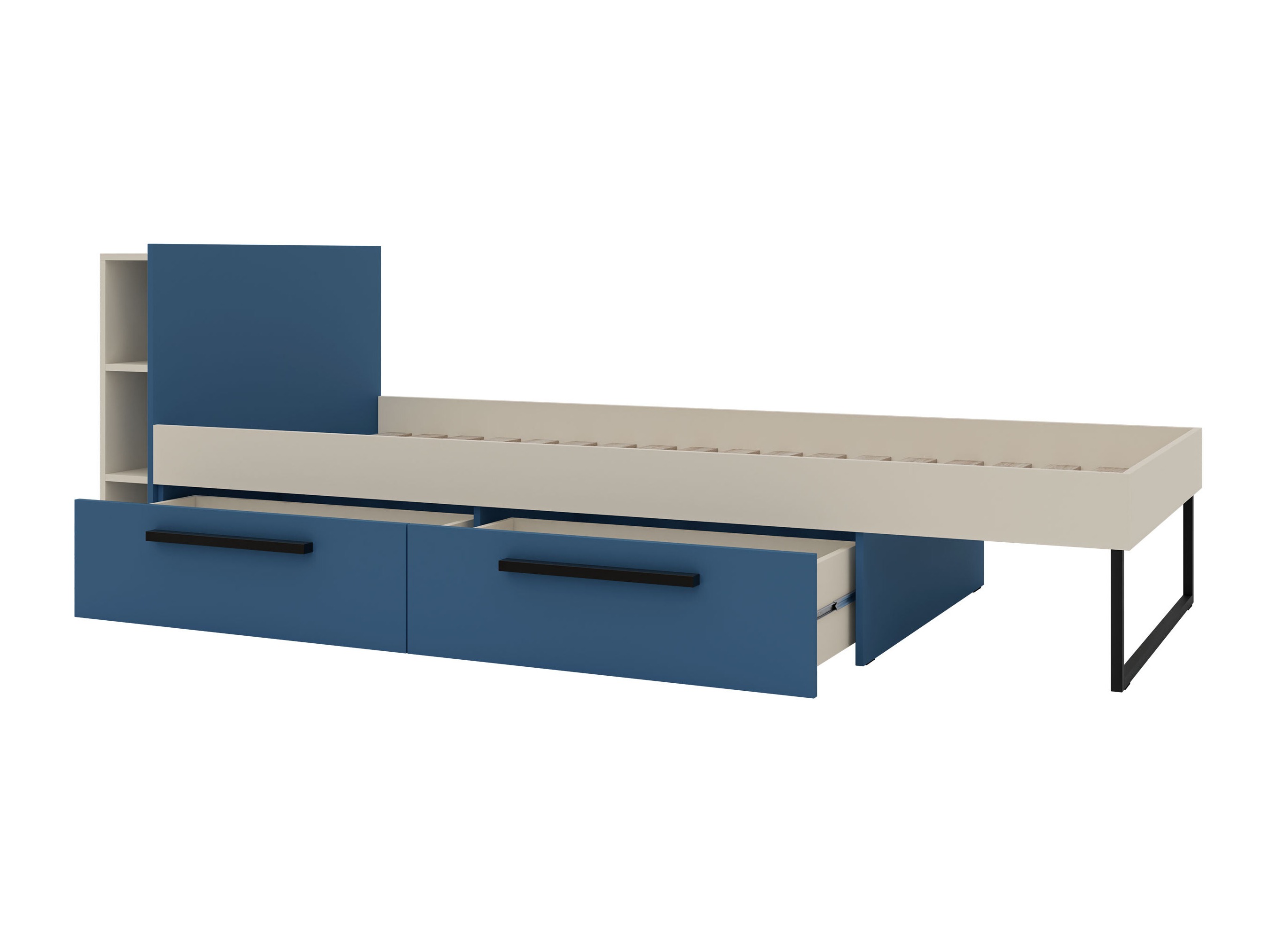 Letto Etruva 110 (Cachemire + Blu)