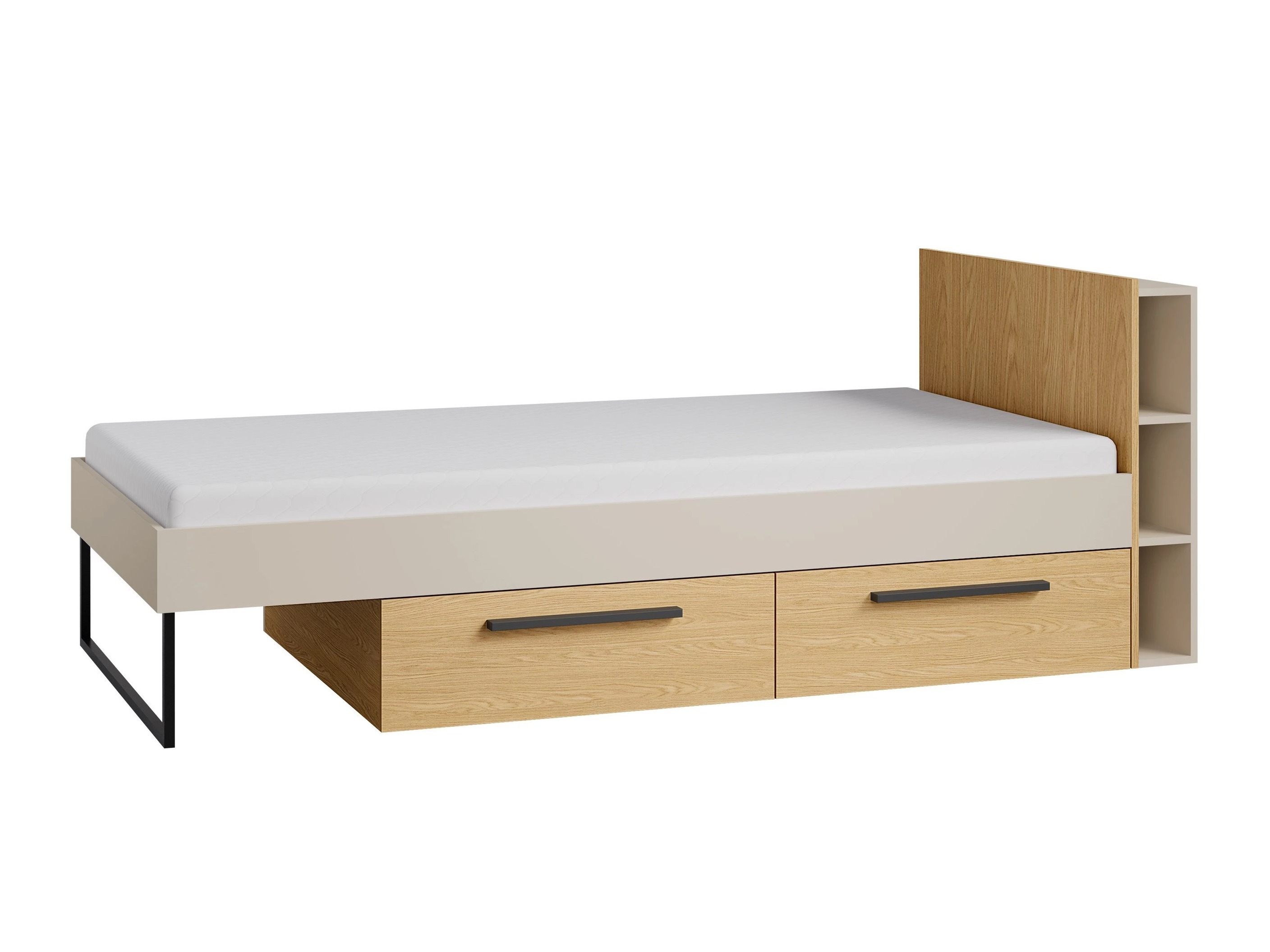 Letto Etruva 110 (Cachemire + Quercia)