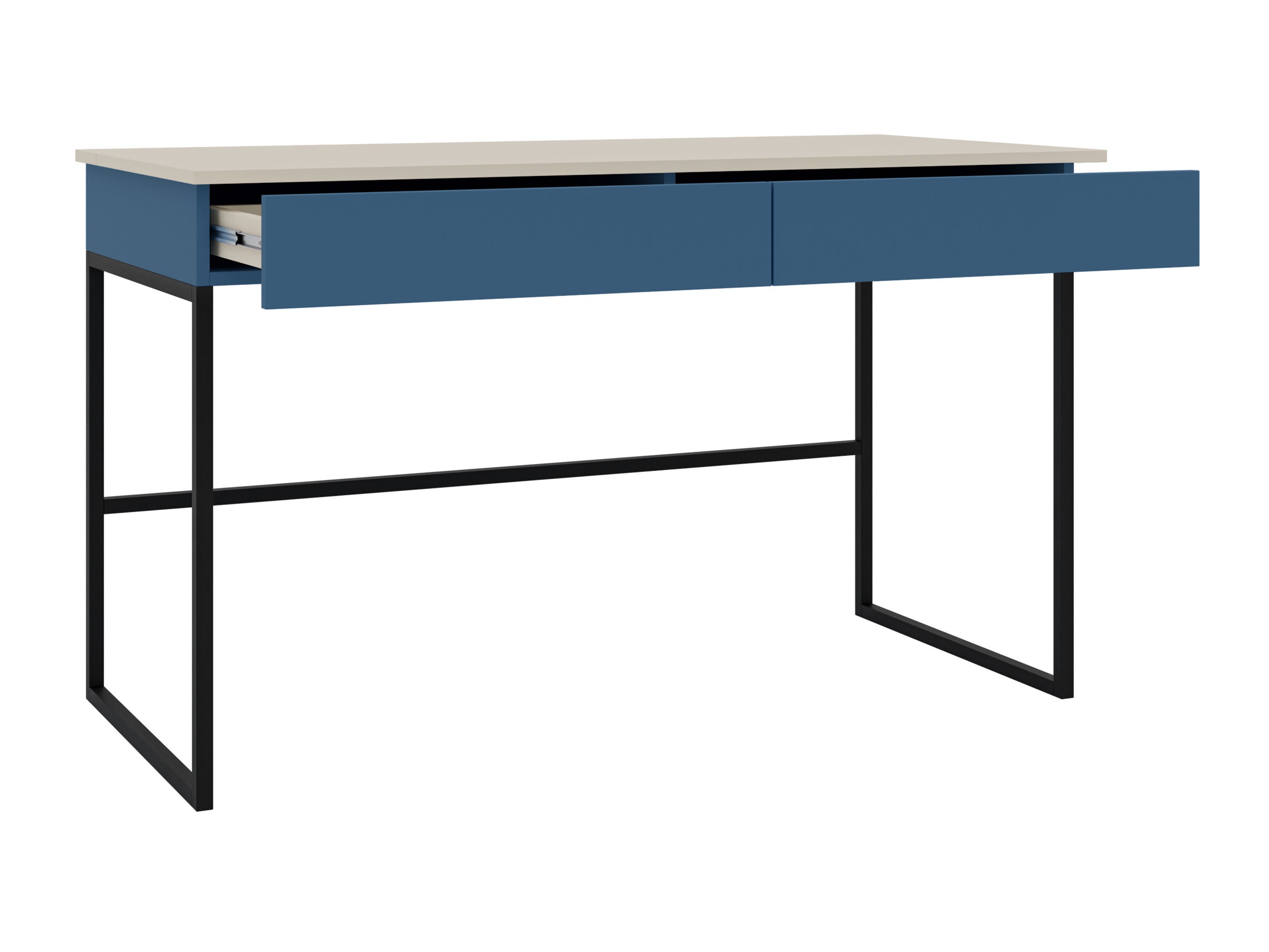 Scrivania da ufficio Etruva 109 (Cachemire + Blu)