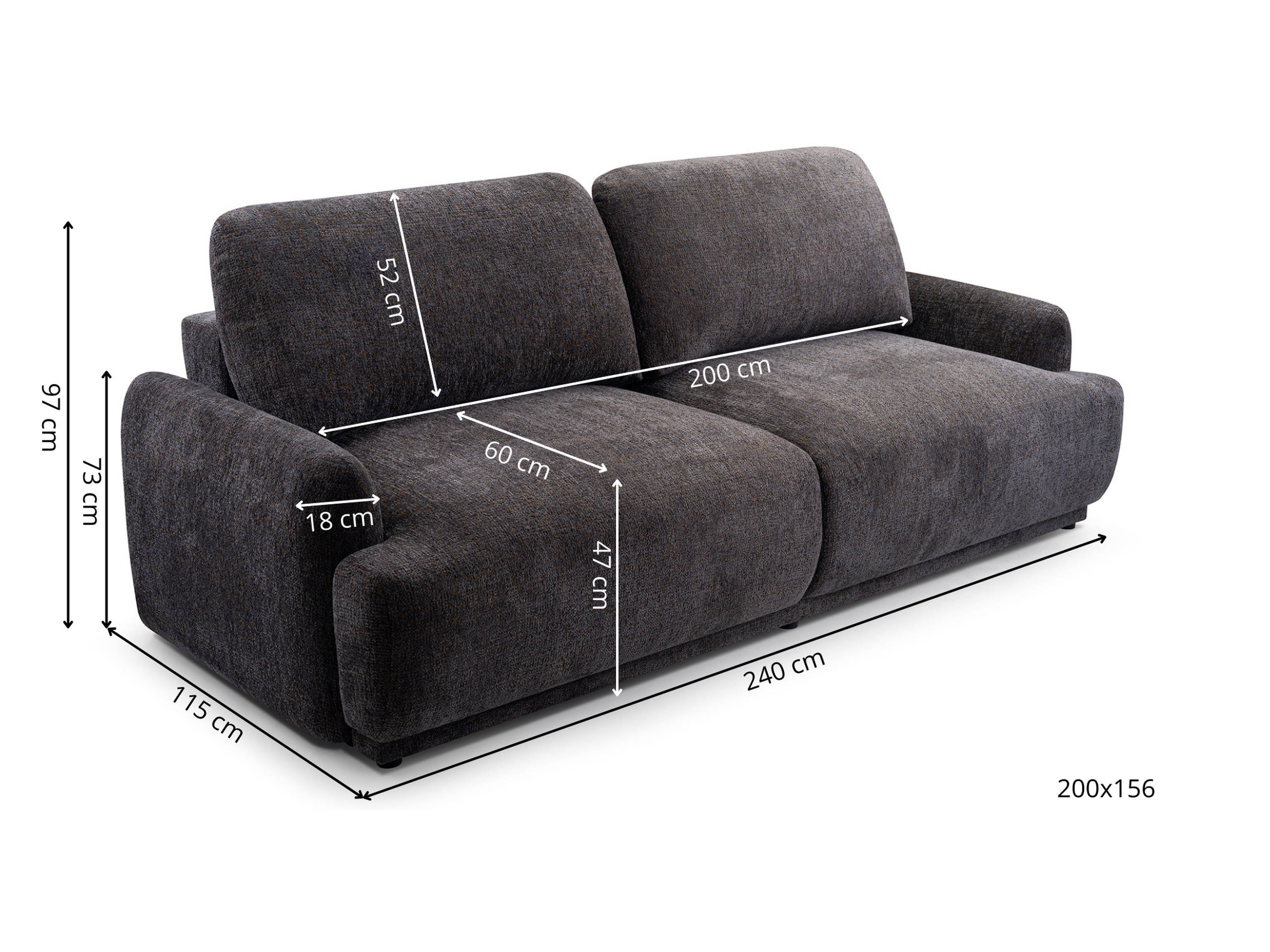 Divano letto Lufkin 113 (Bello 03)