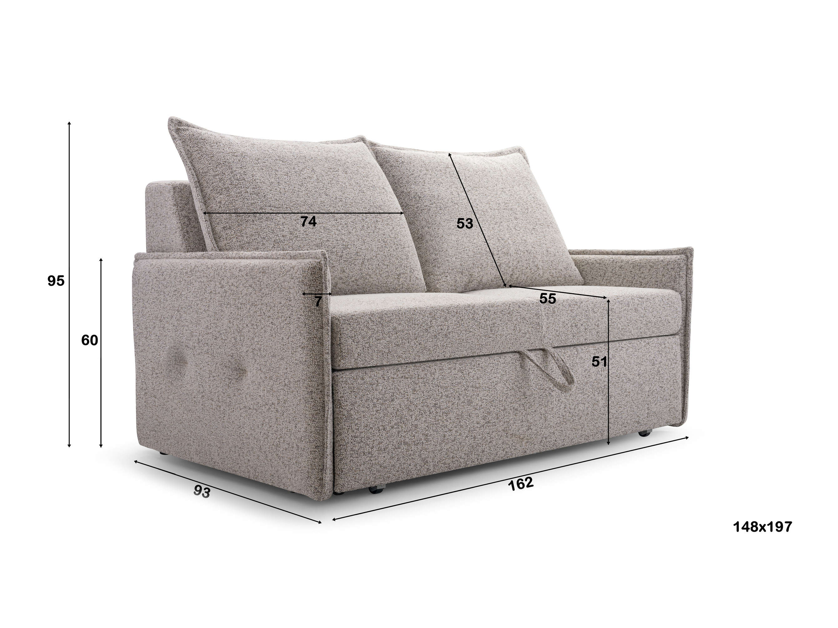 Divano letto Lufkin 163 (Puente 06)
