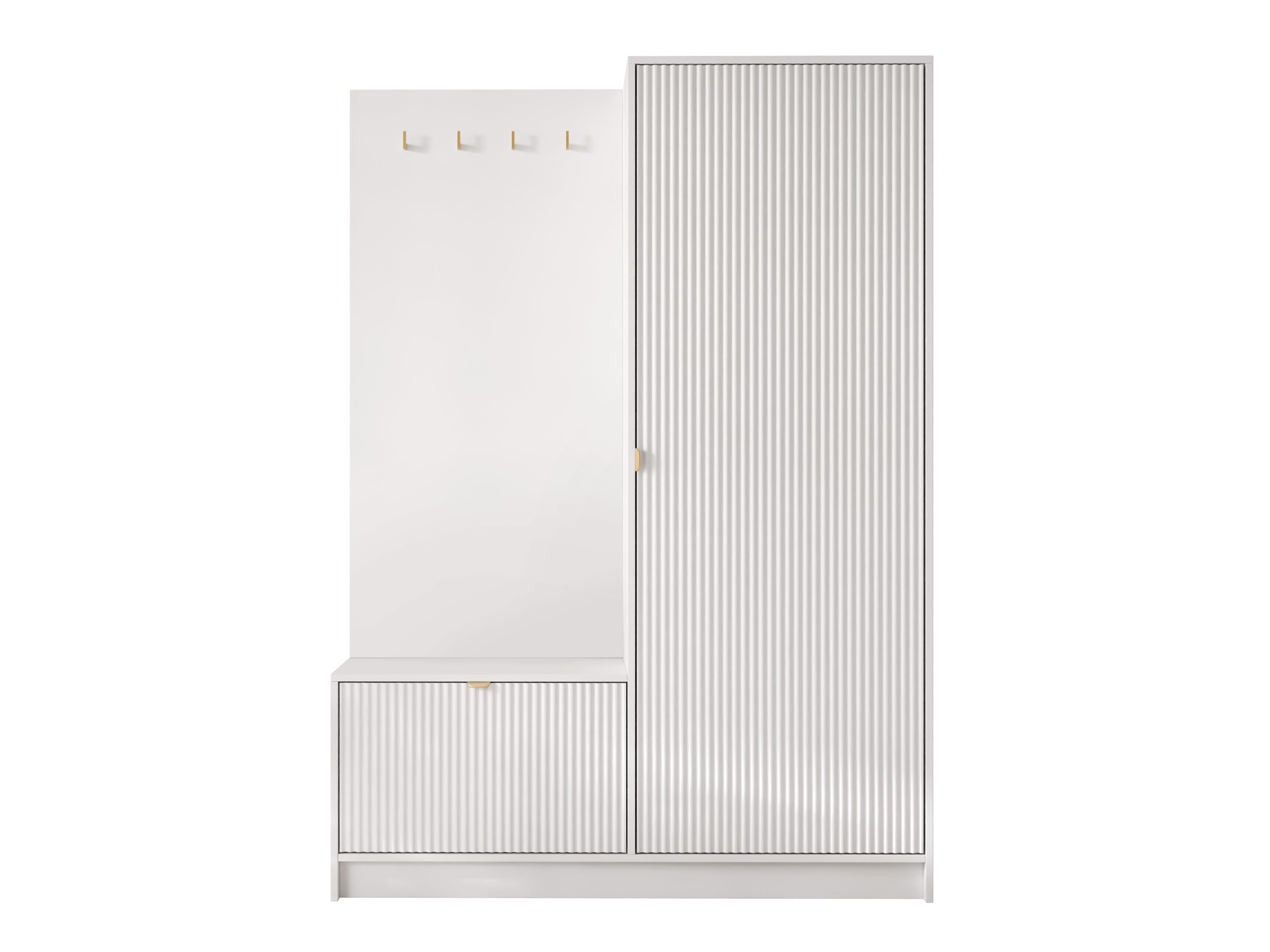 Set arredo da corridoio Comfivo Larmire 128 (Bianco)
