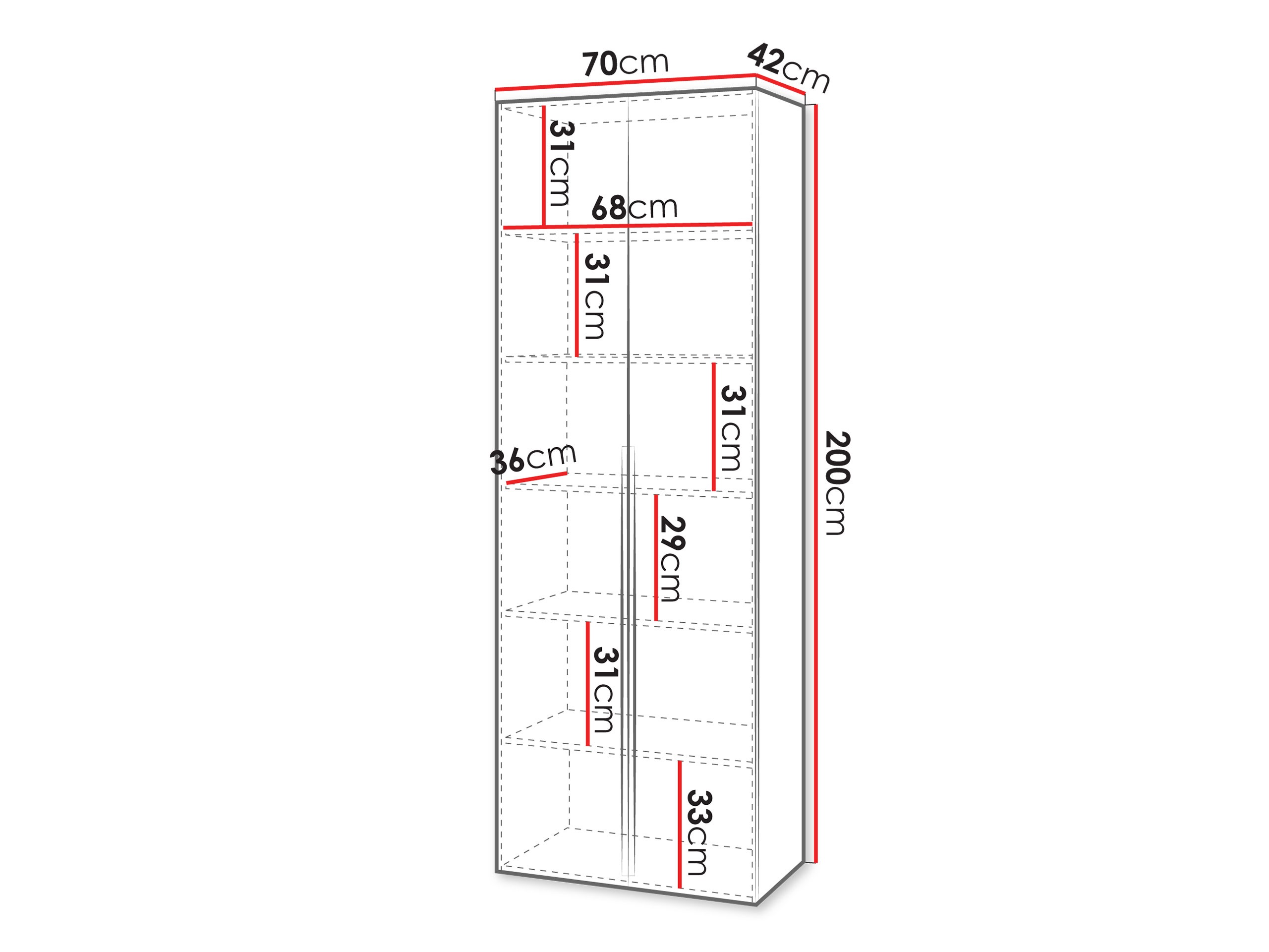 Scaffale Comfivo 578 (Noce + D'oro)