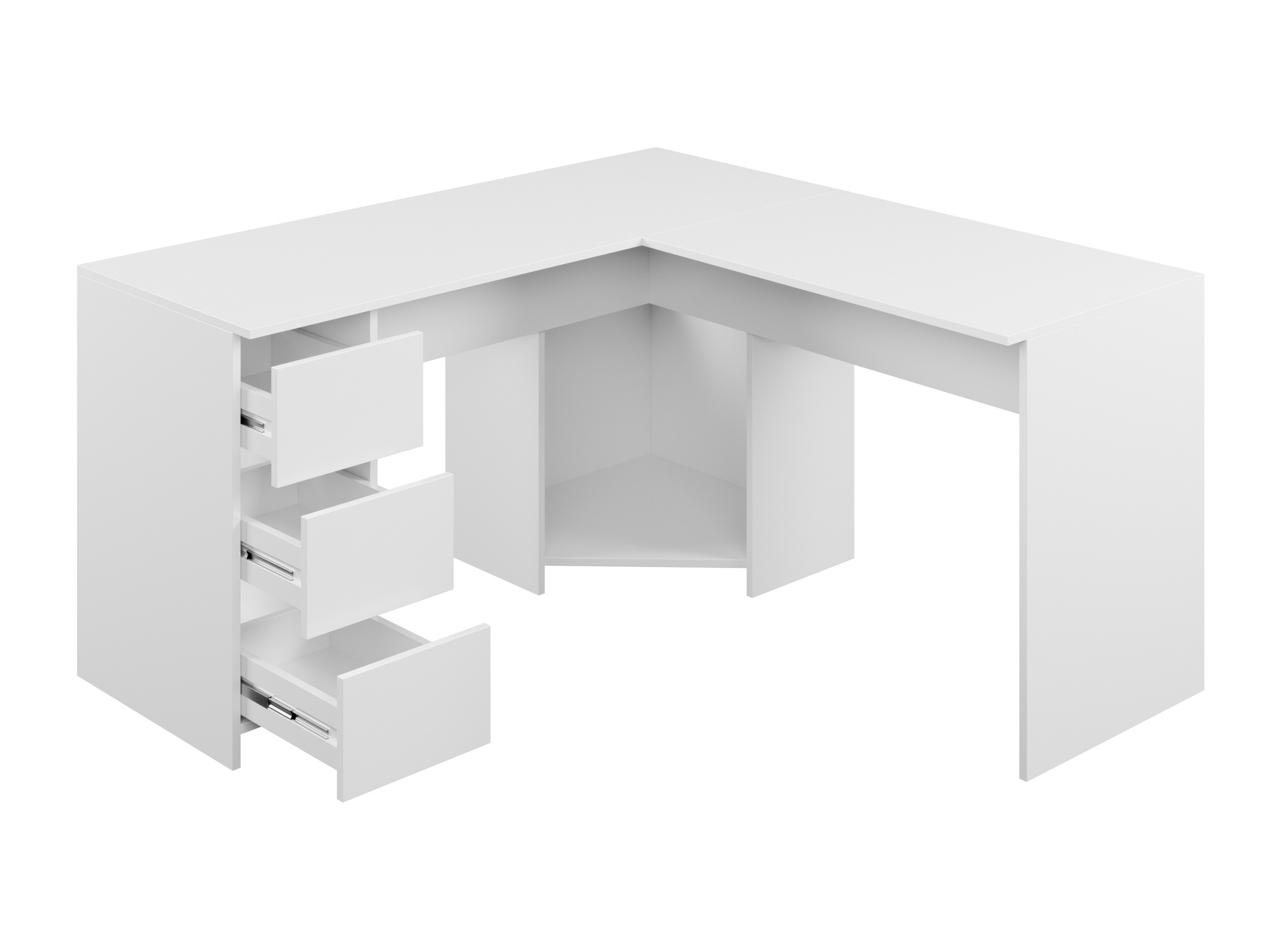 Scrivanie angolare Comfivo 576 (Bianco)