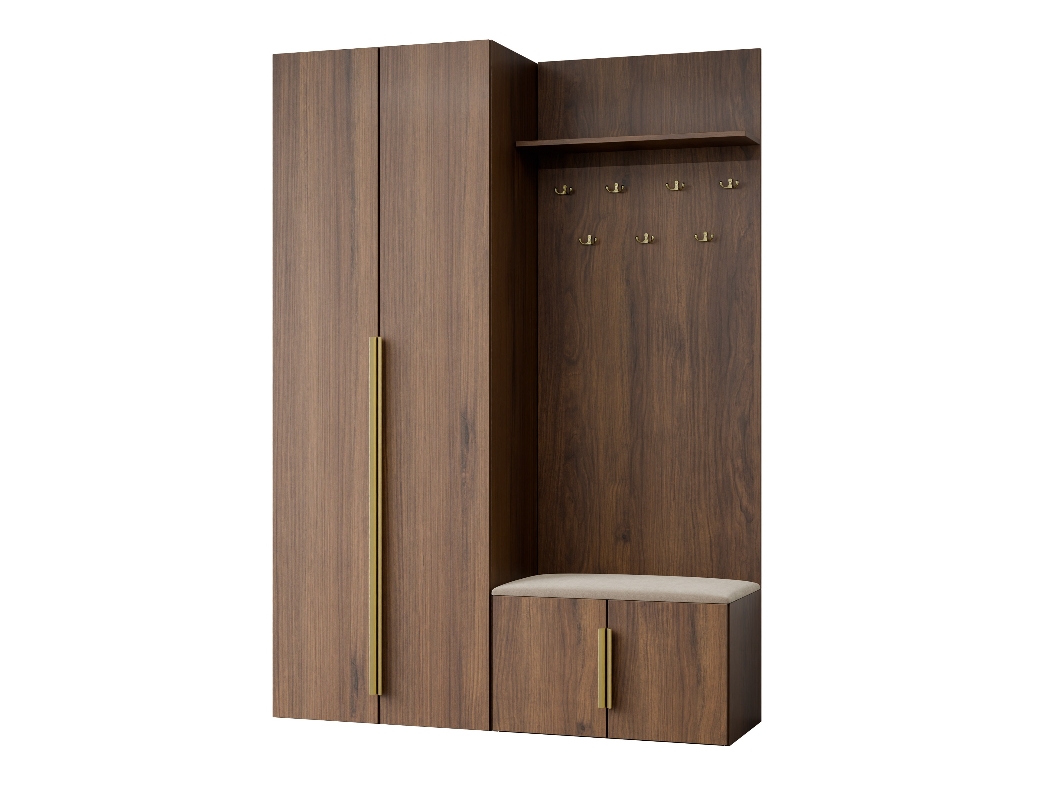 Set arredo da corridoio Comfivo 582 (Noce)
