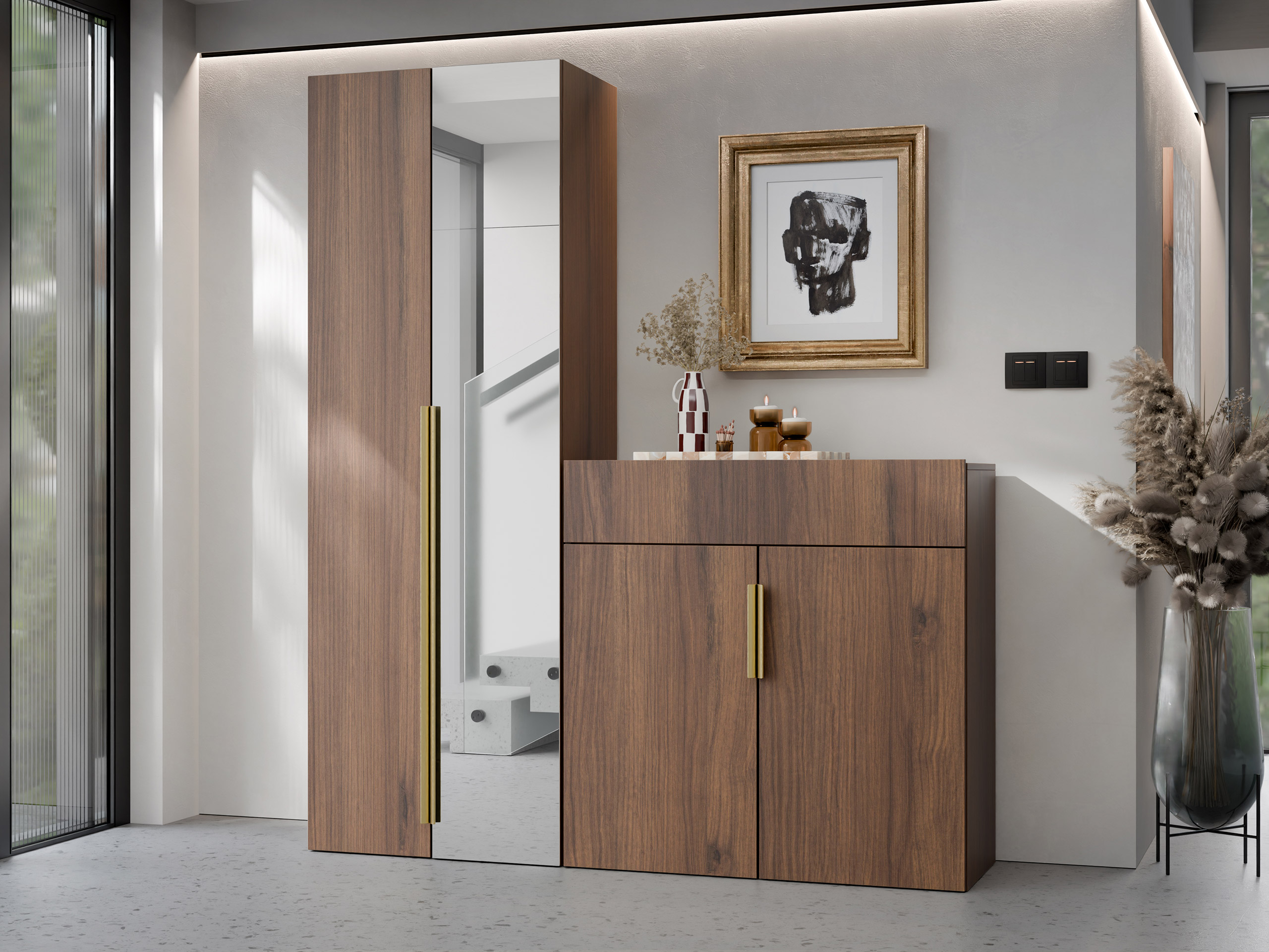 Set arredo da corridoio Comfivo Auditor II (Noce)