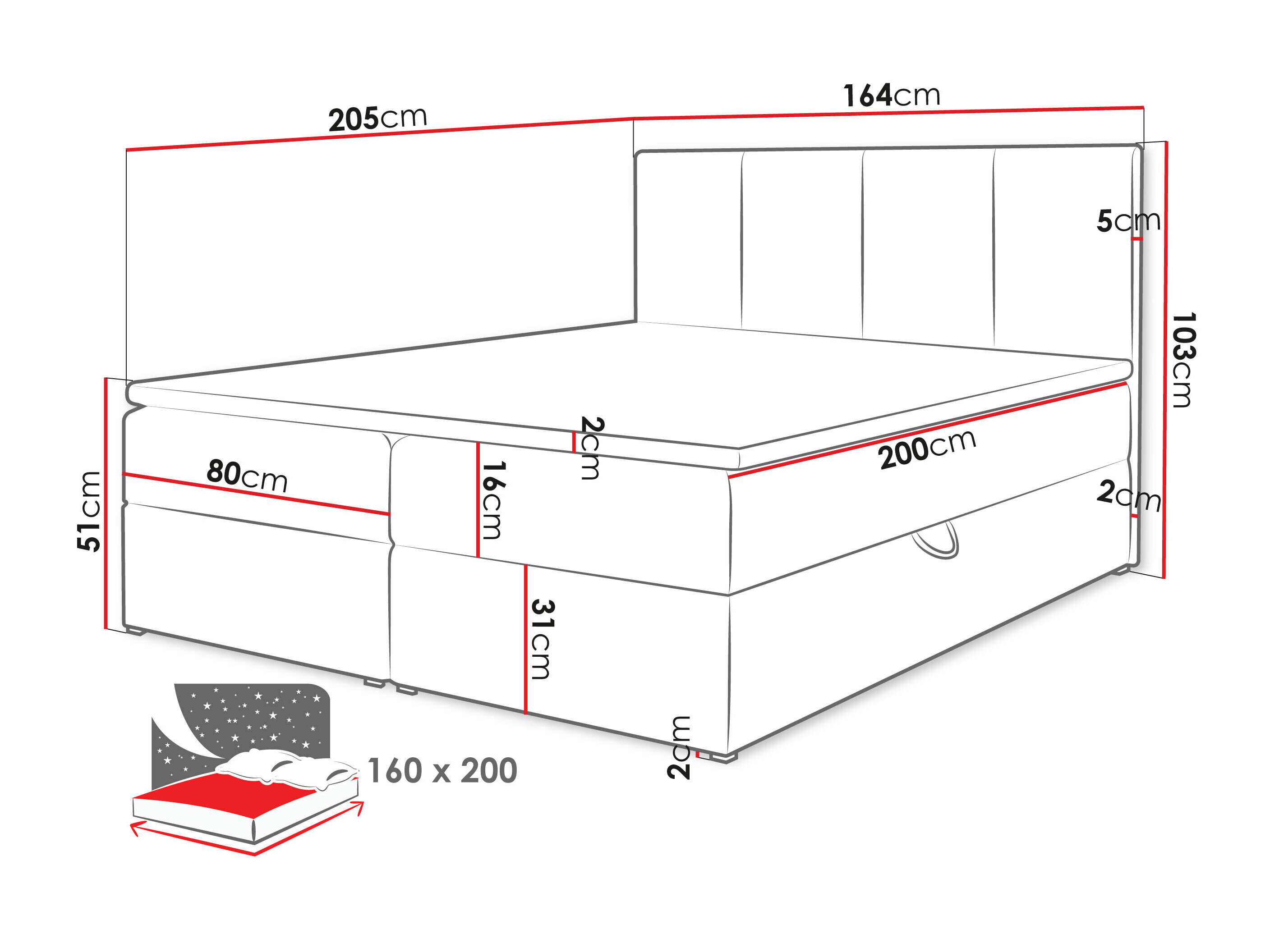 Letto continentale Oppidum (Polo 897)