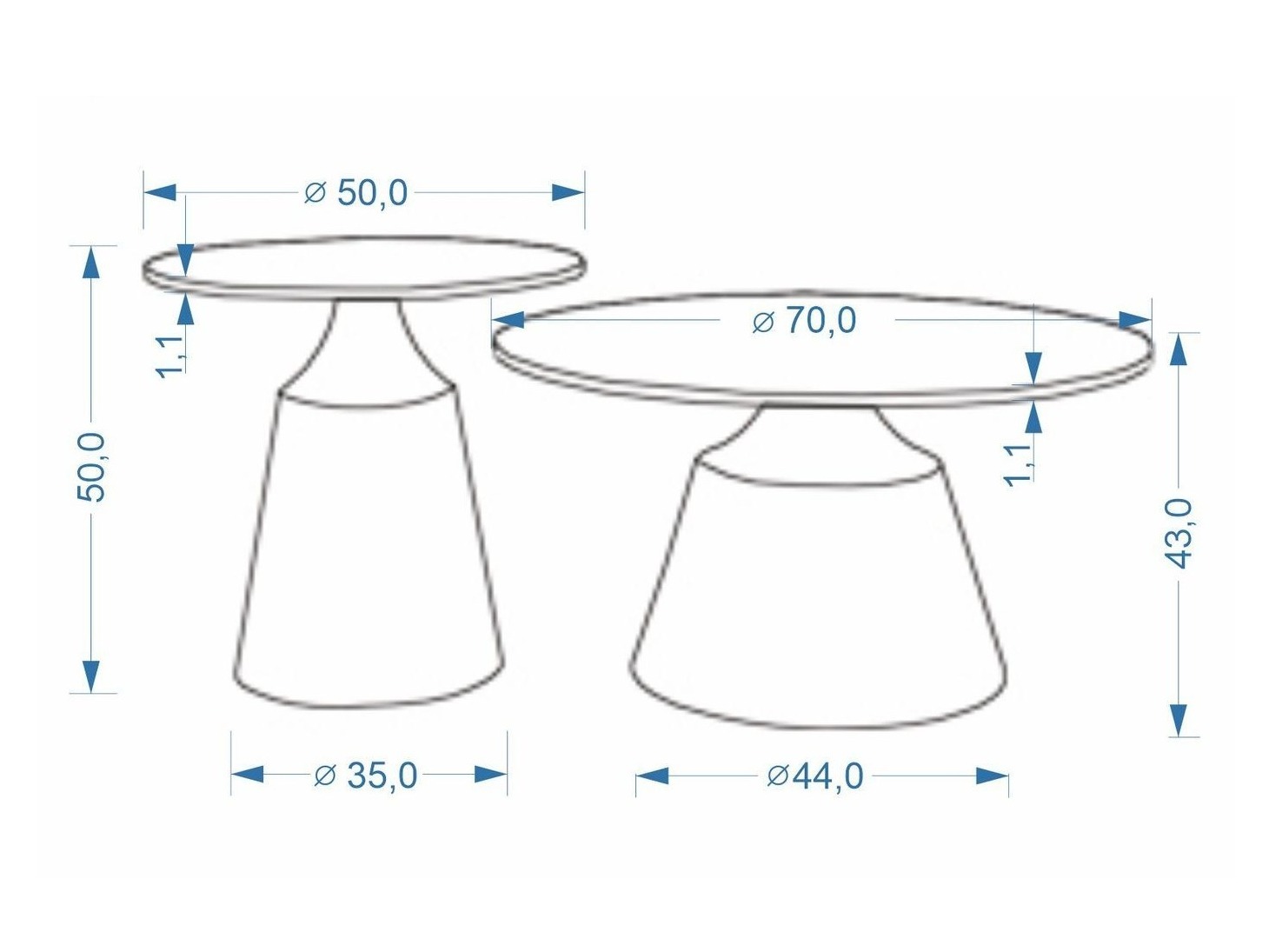 Set tavolino da caffè Houston 2193