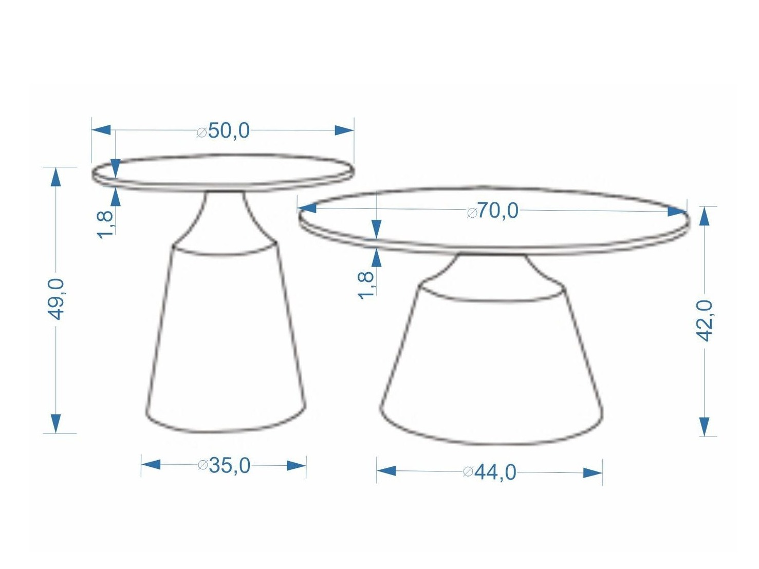 Set tavolino da caffè Houston 2195