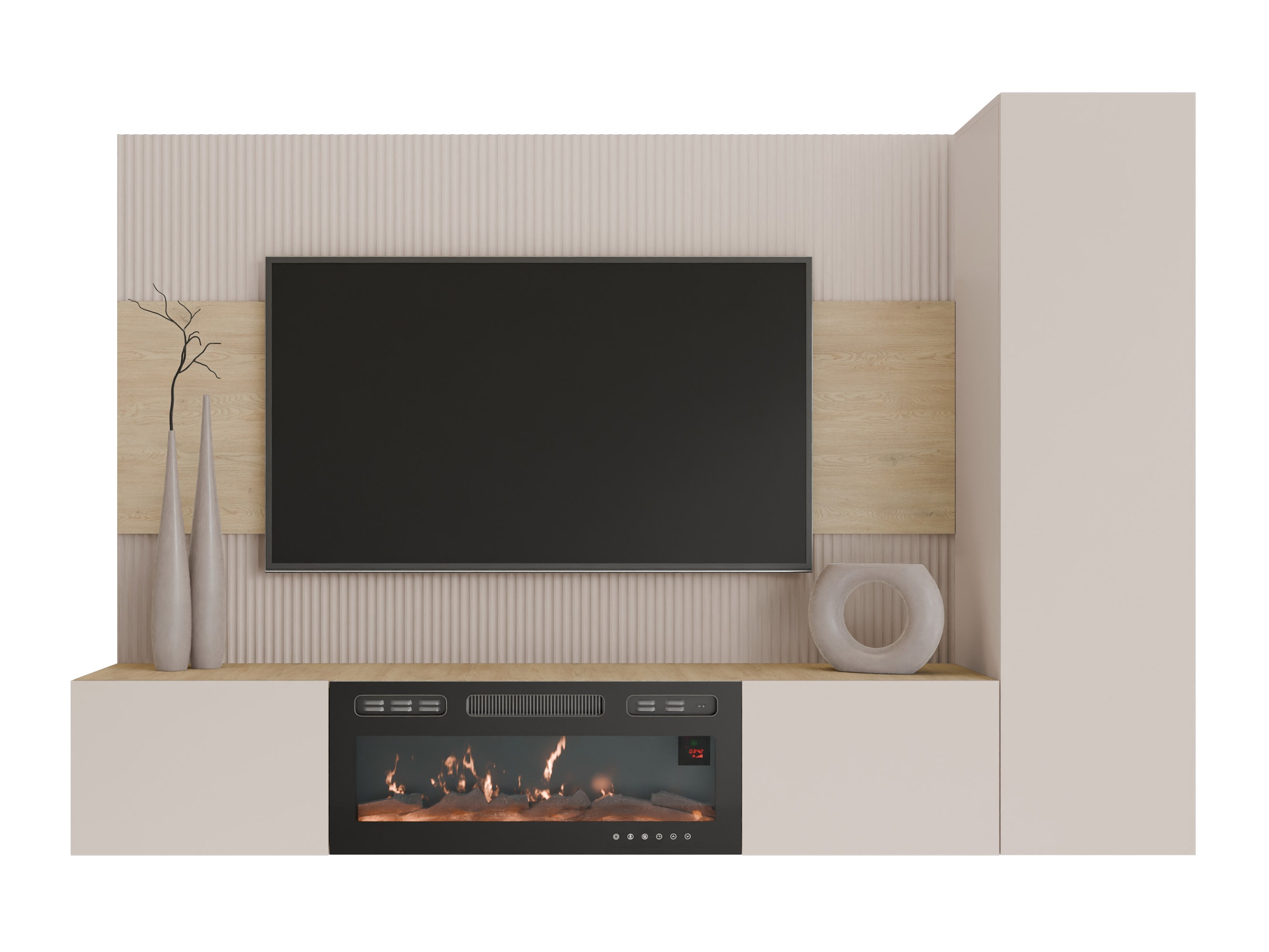Parete attrezzata Comfivo Salix IX (Beige + Rovere cremona)