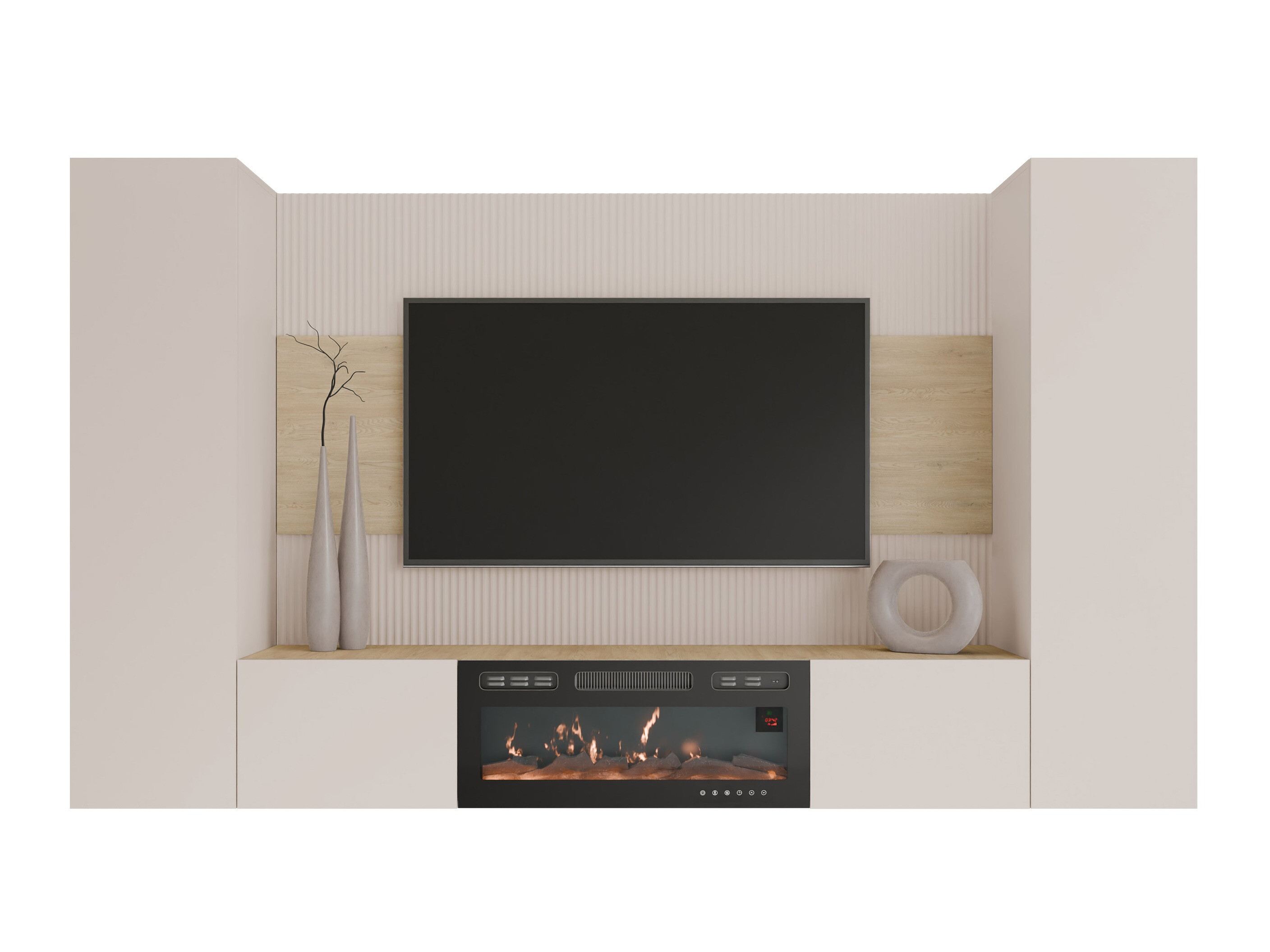 Parete attrezzata Comfivo Salix VIII (Beige + Rovere cremona)