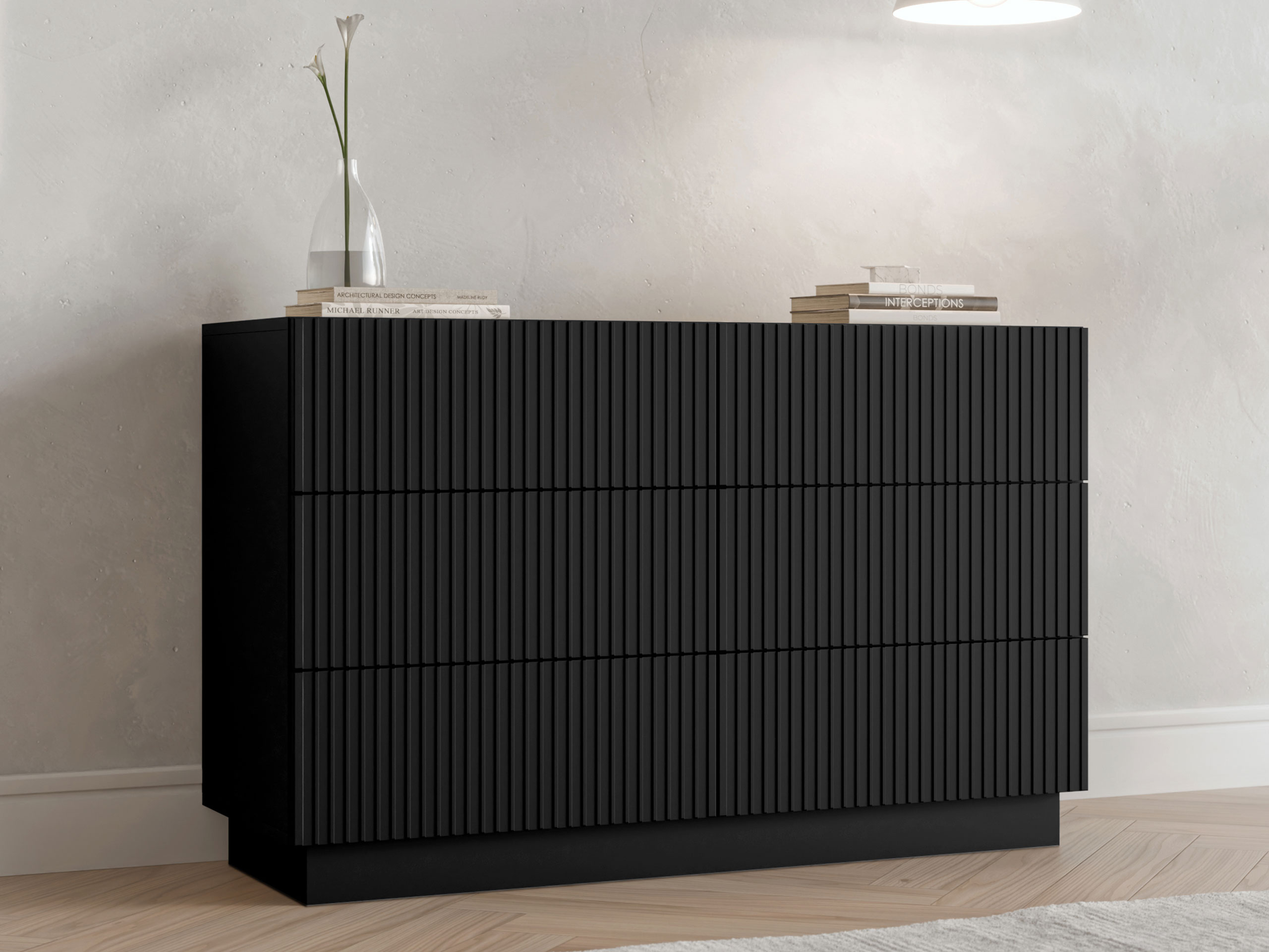 Cassettiera Lusonu 108 (Nero)