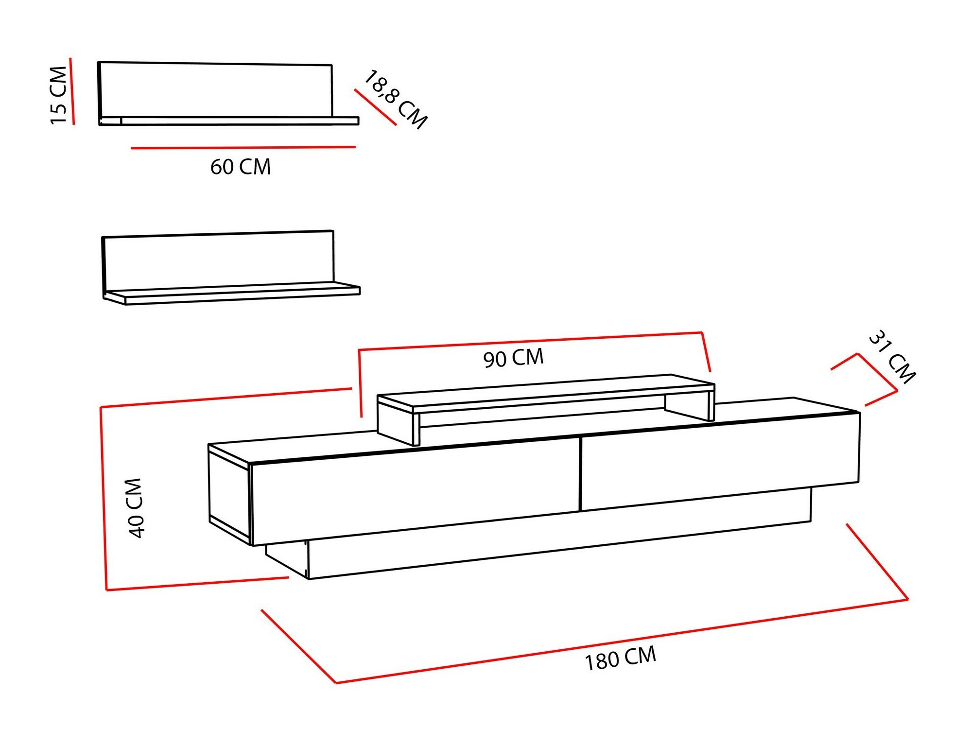 Mobile porta TV SL5772