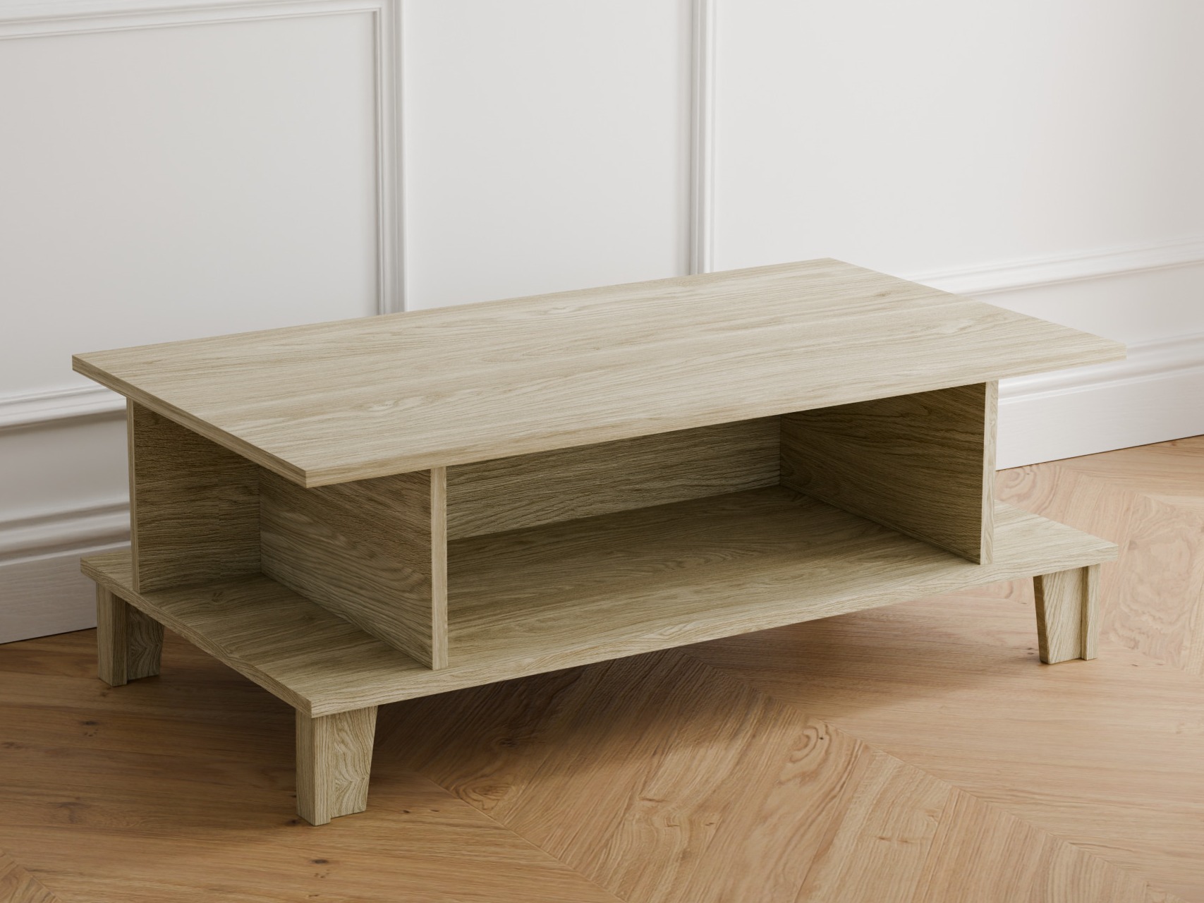Tavolino da caffè Evarveru 103 (Rovere chiaro)
