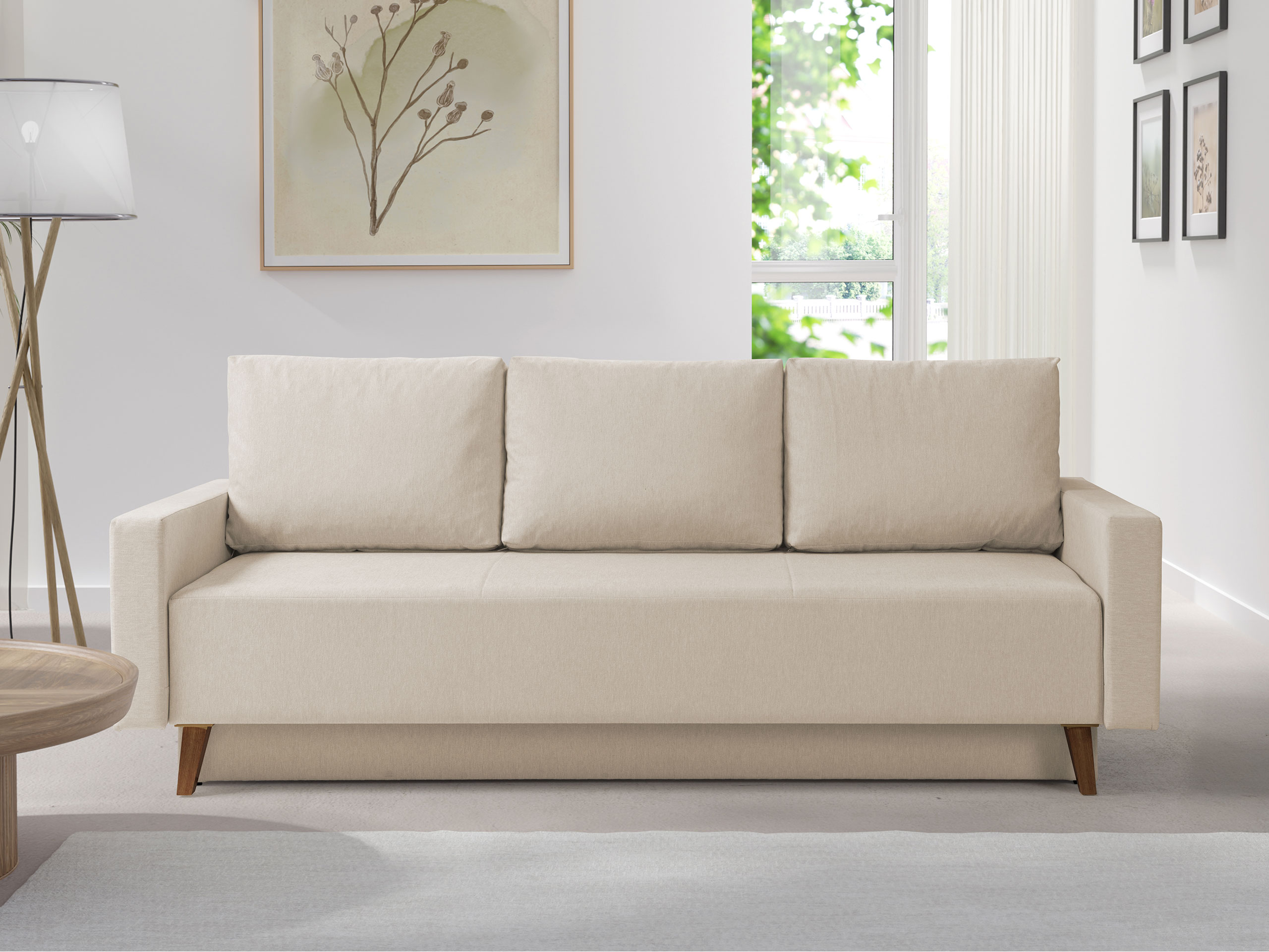 Divano letto Delbene 129 (Verita 03 + Rovere scuro sanremo)