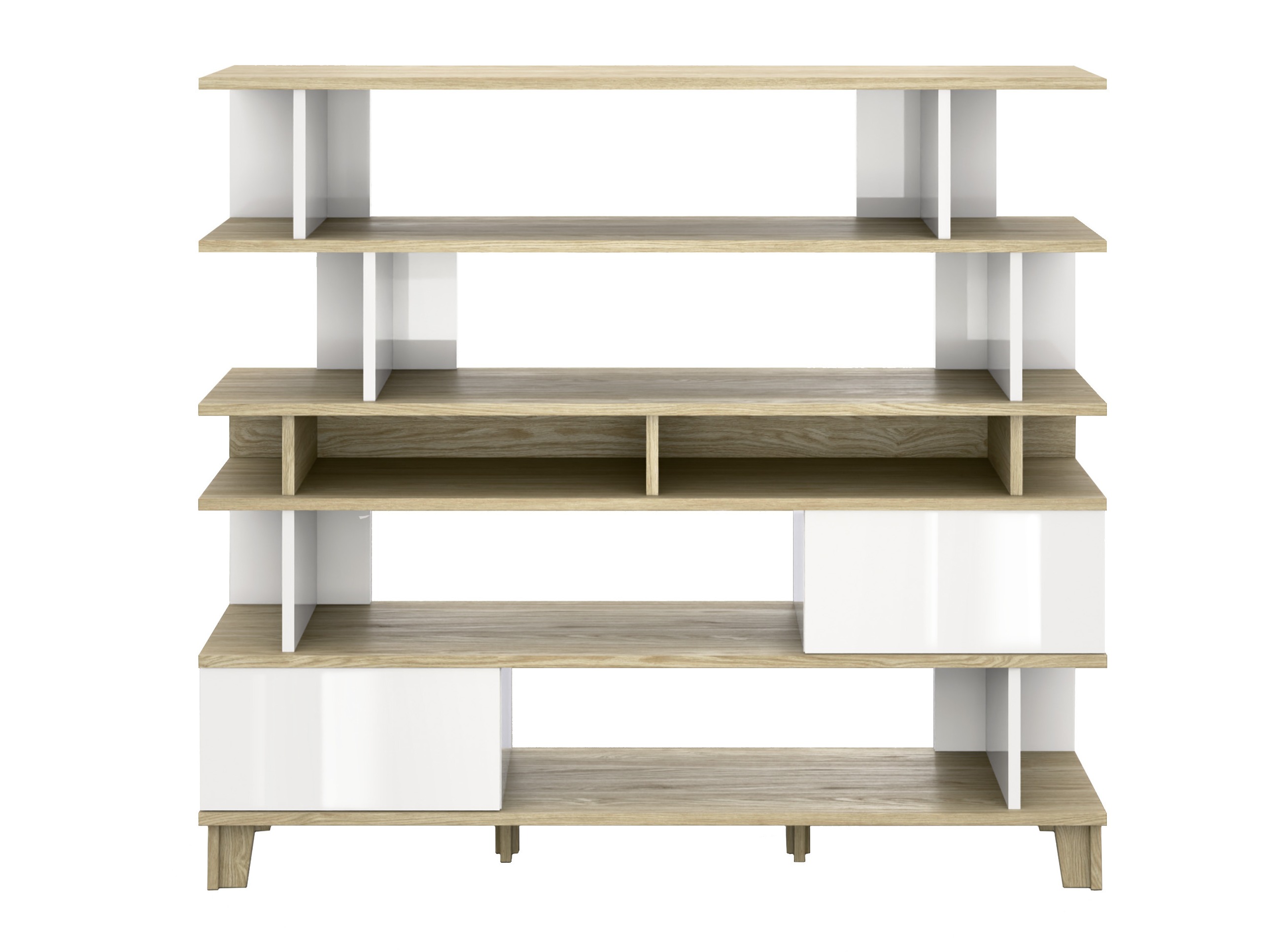 Scaffale Evarveru 104 (Bianco lucido)