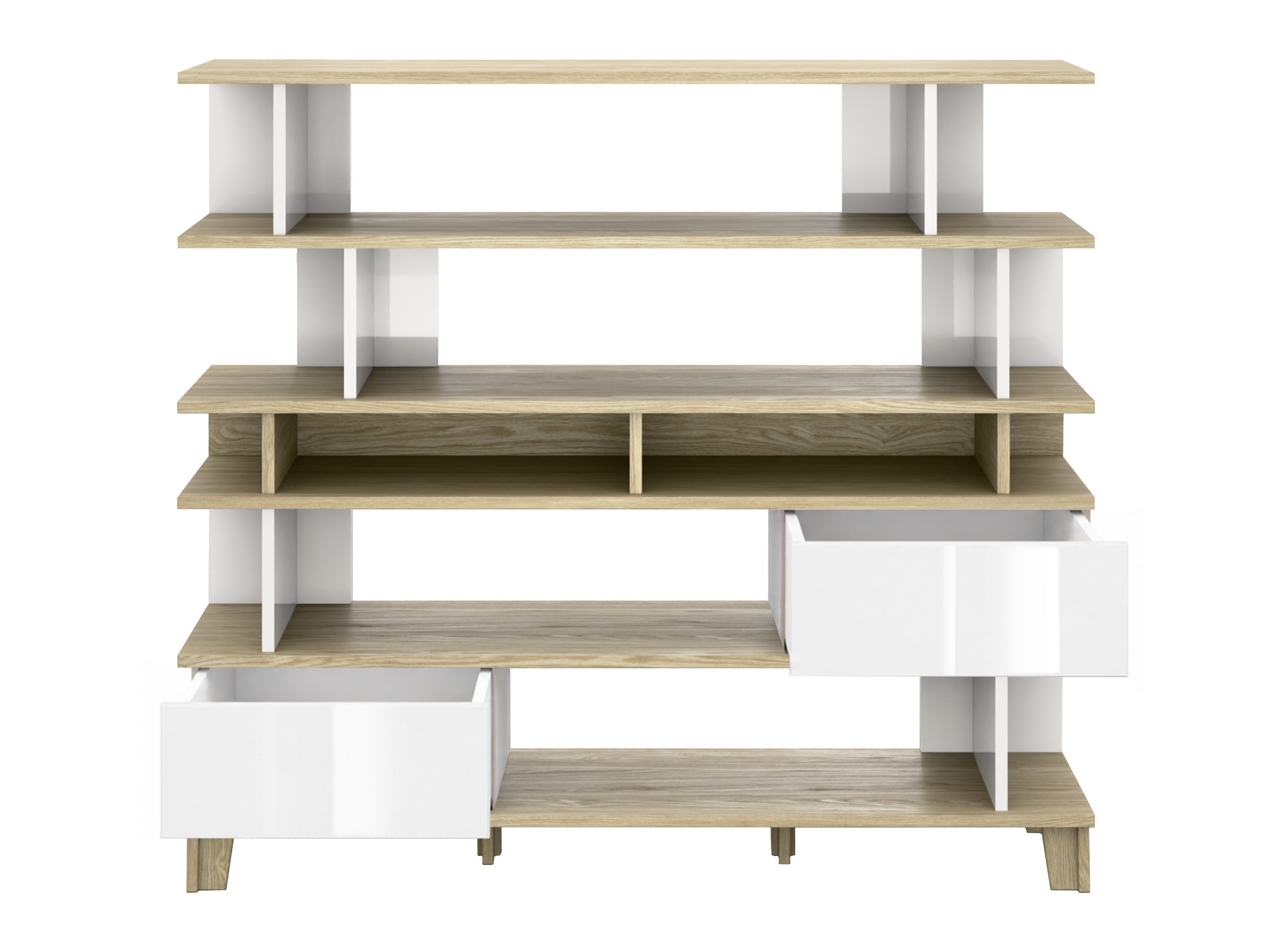 Scaffale Evarveru 104 (Bianco lucido)