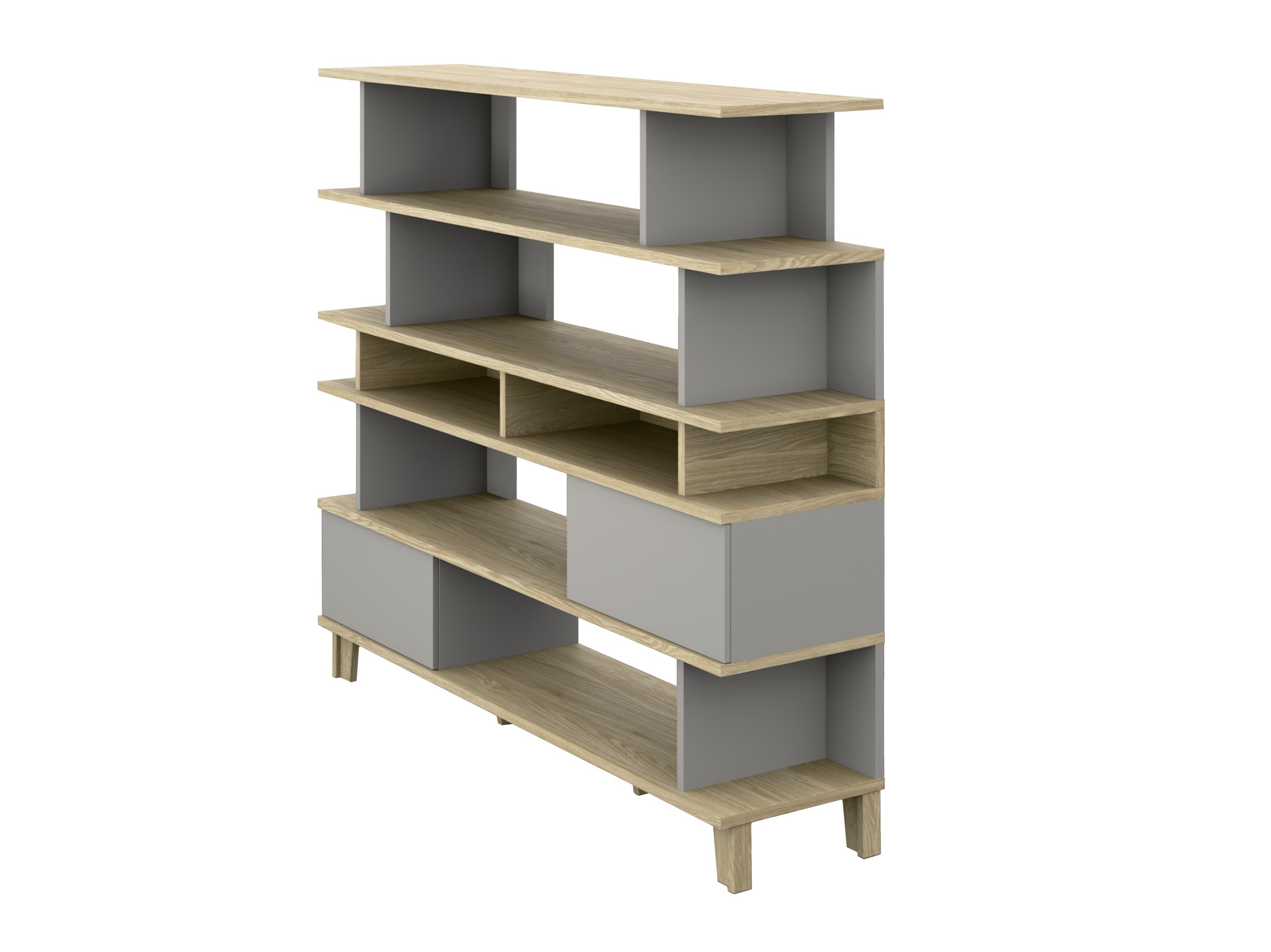 Scaffale Evarveru 104 (Grigio)