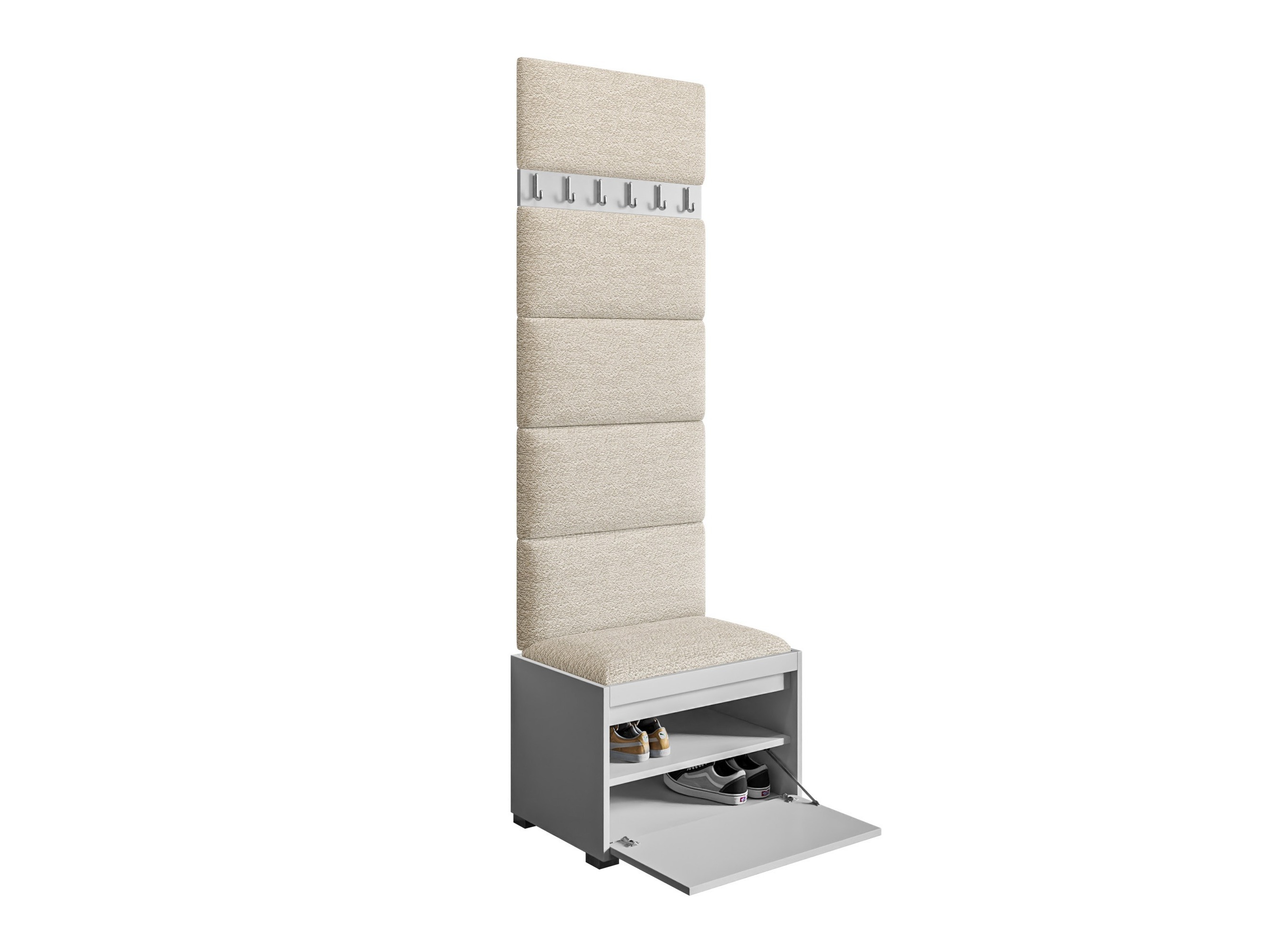Set arredo da corridoio Comfivo Pinus V (Bianco + Abriamo 03)