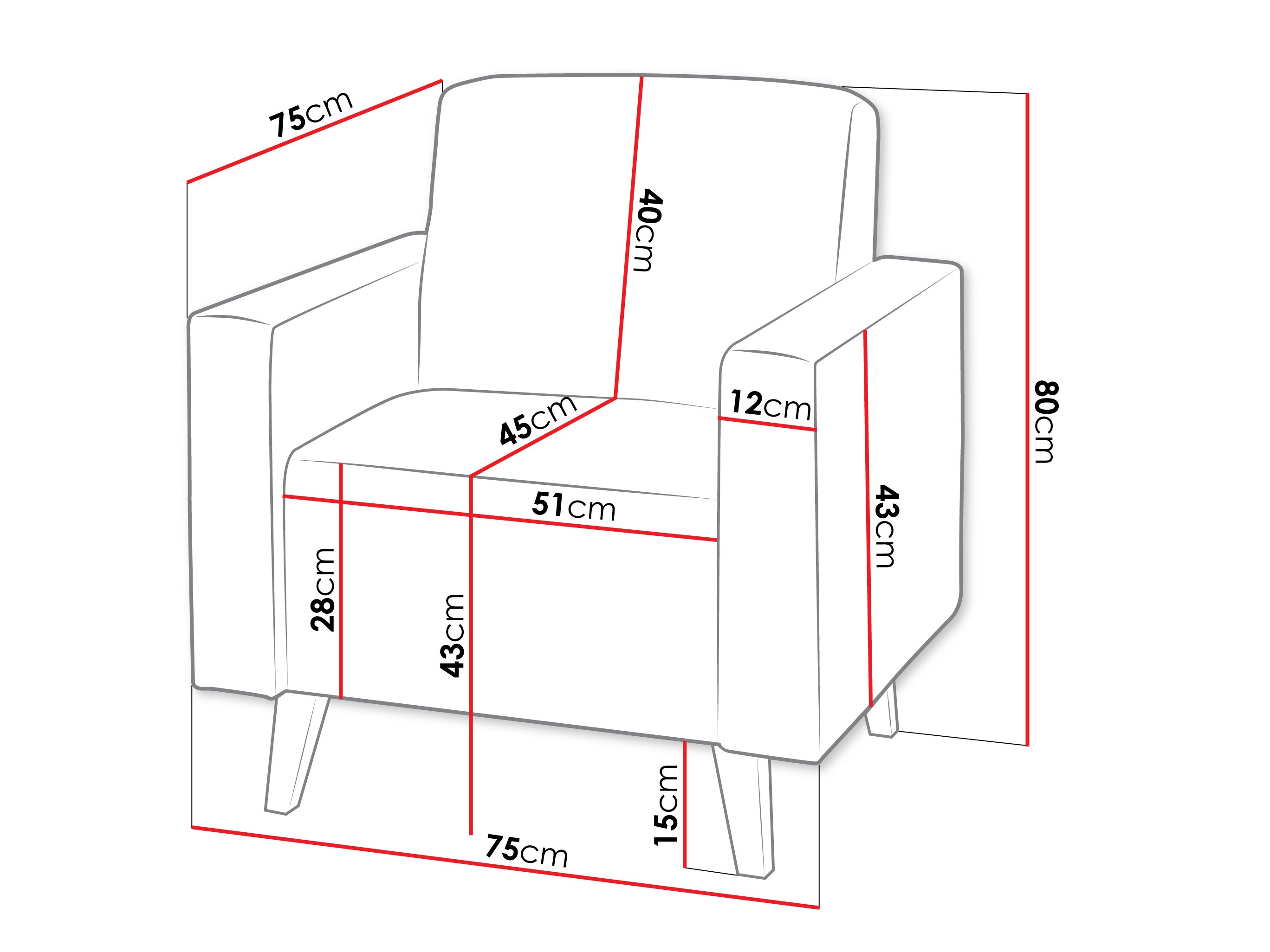 Poltrona Delbene 131 (Verita 53 + Rovere scuro sanremo)