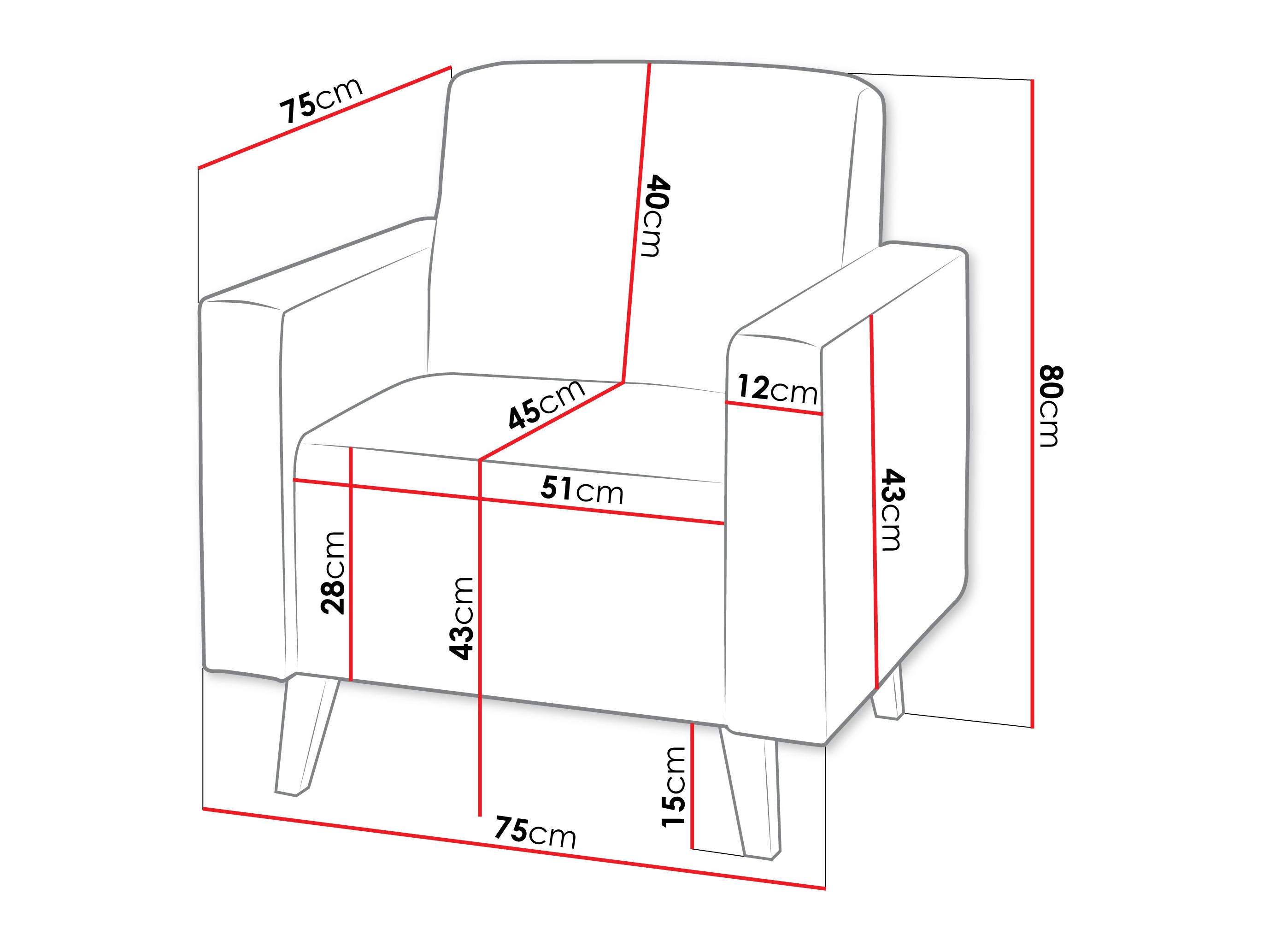 Poltrona Delbene 131 (Verita 75 + Rovere scuro sanremo)