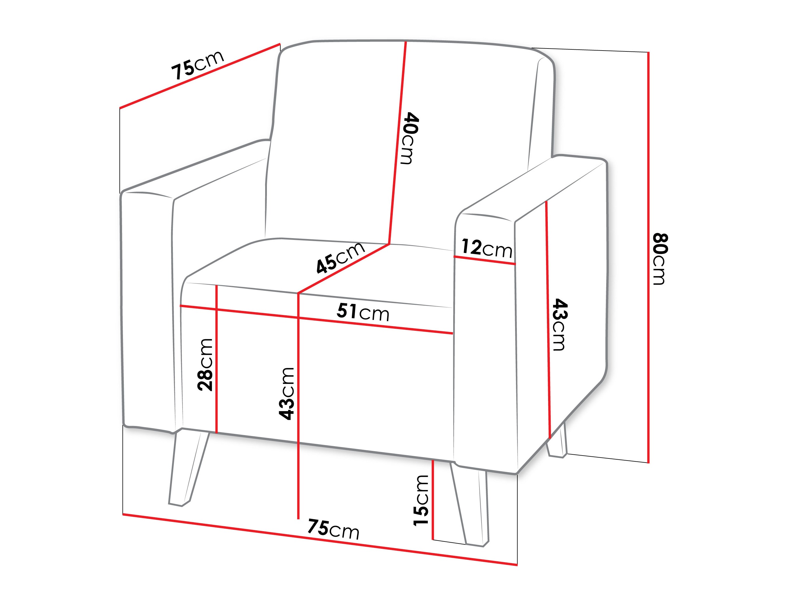 Poltrona Delbene 131 (Verita 88 + Rovere scuro sanremo)