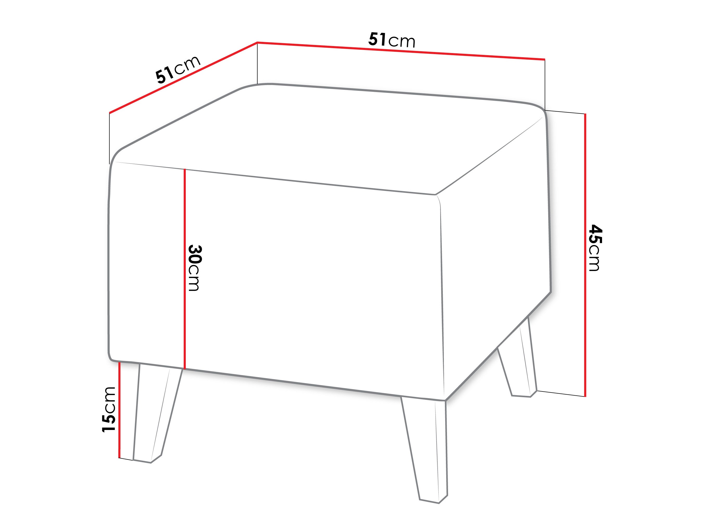 Pouf Delbene 132 (Verita 03 + Rovere scuro sanremo)