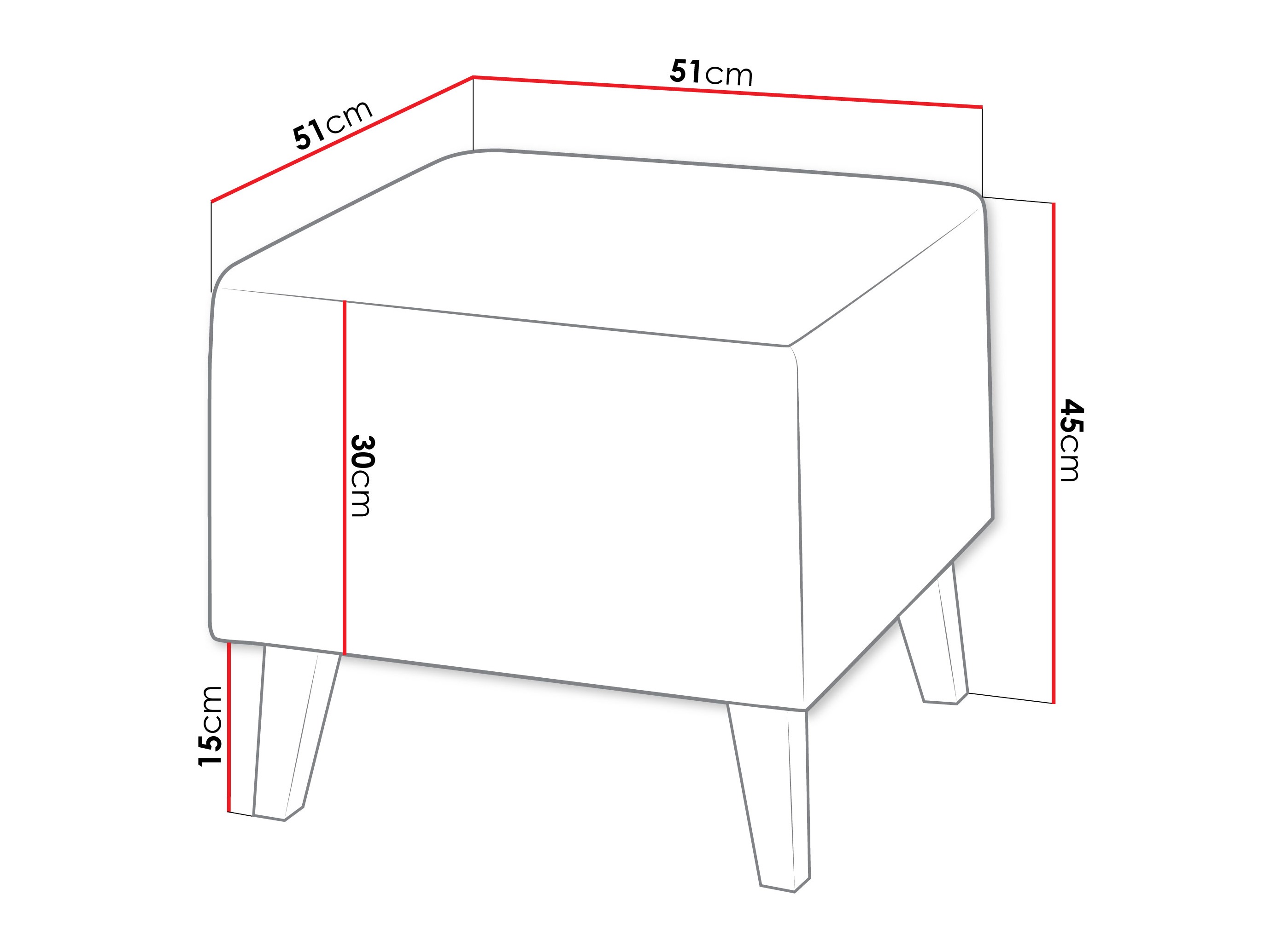Pouf Delbene 132 (Verita 53 + Rovere scuro sanremo)
