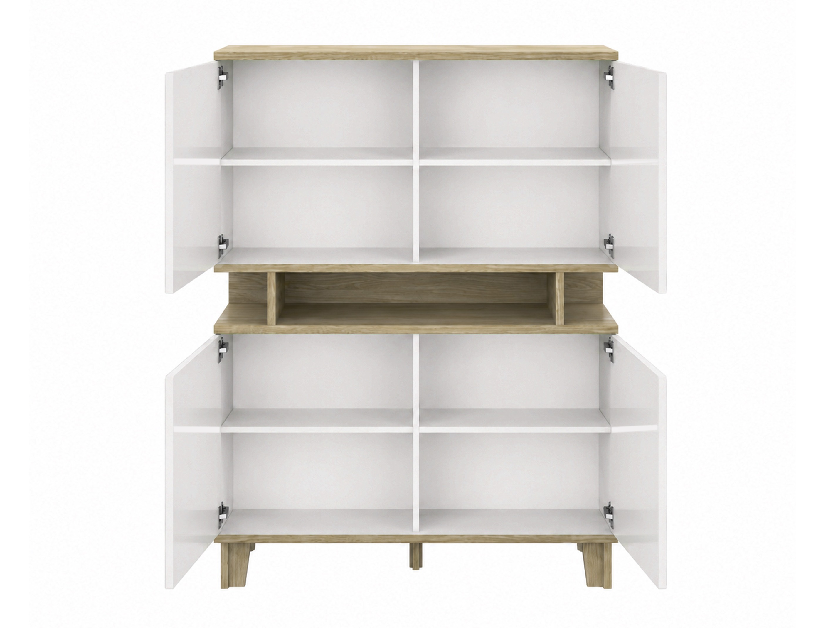 Scaffale Evarveru 106 (Bianco lucido)