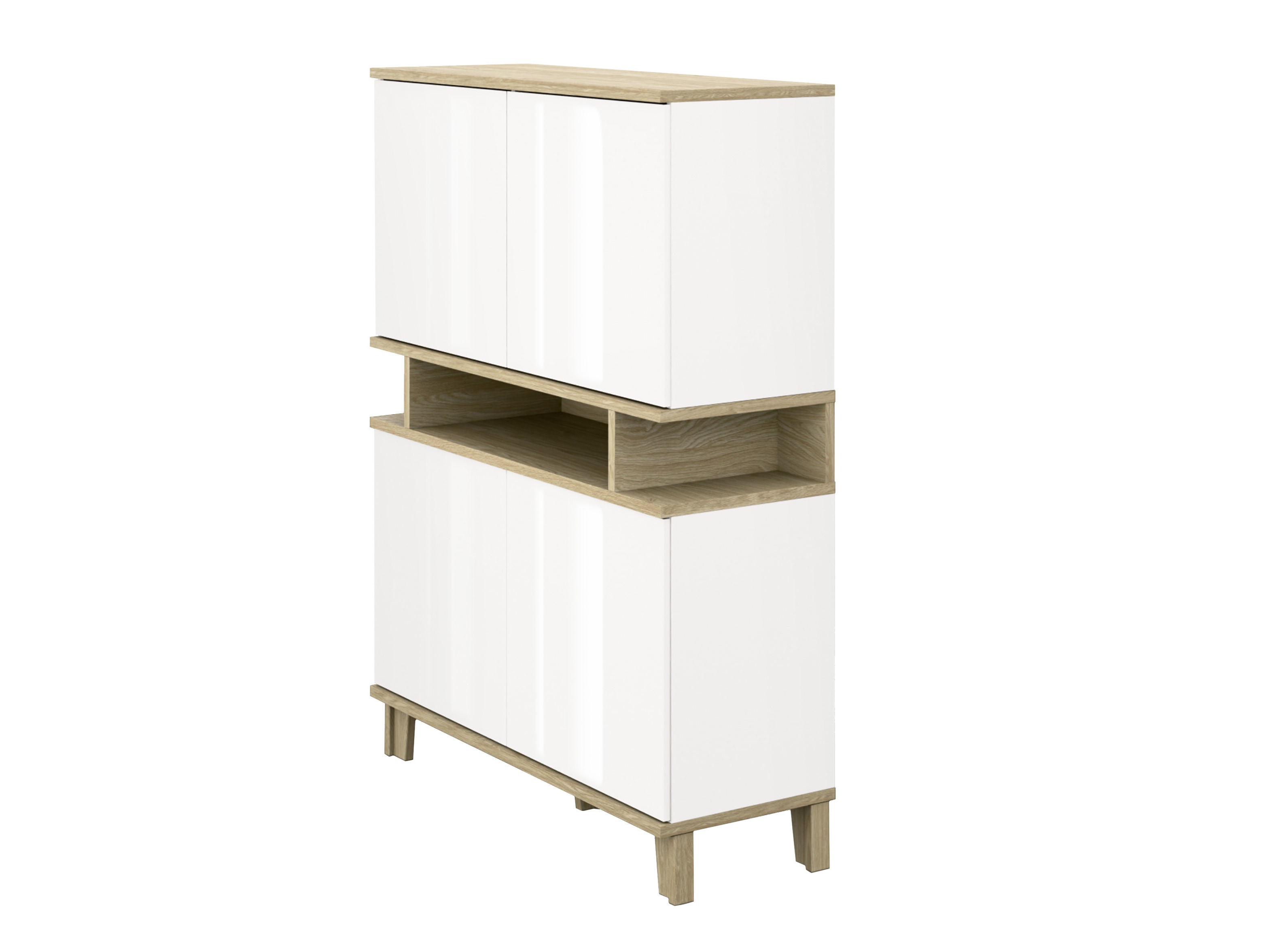 Scaffale Evarveru 106 (Bianco lucido)