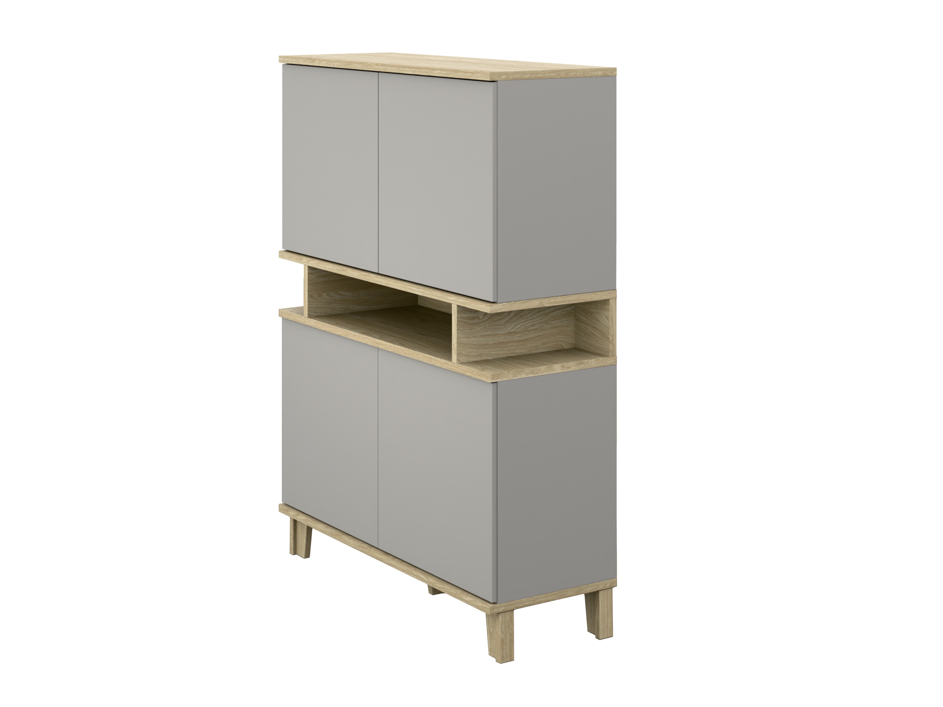 Scaffale Evarveru 106 (Grigio)