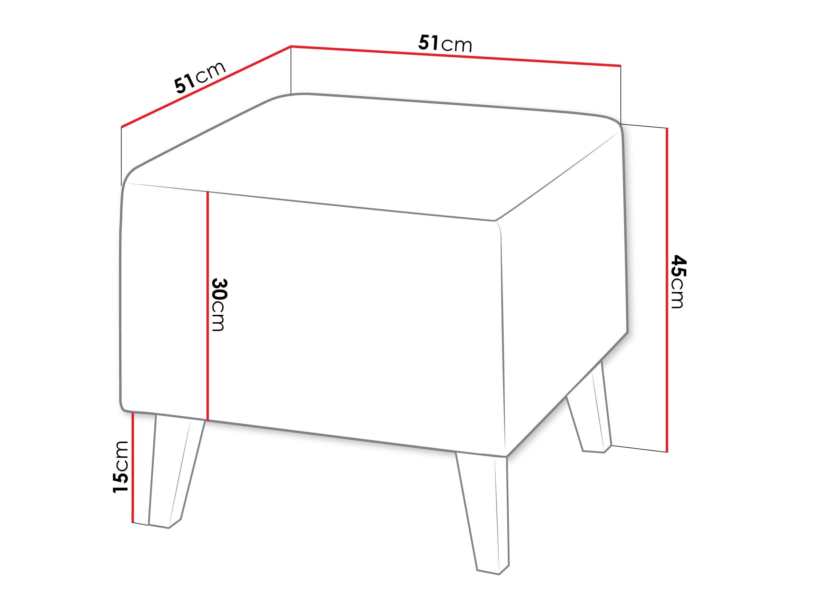 Pouf Delbene 132 (Verita 76 + Rovere scuro sanremo)