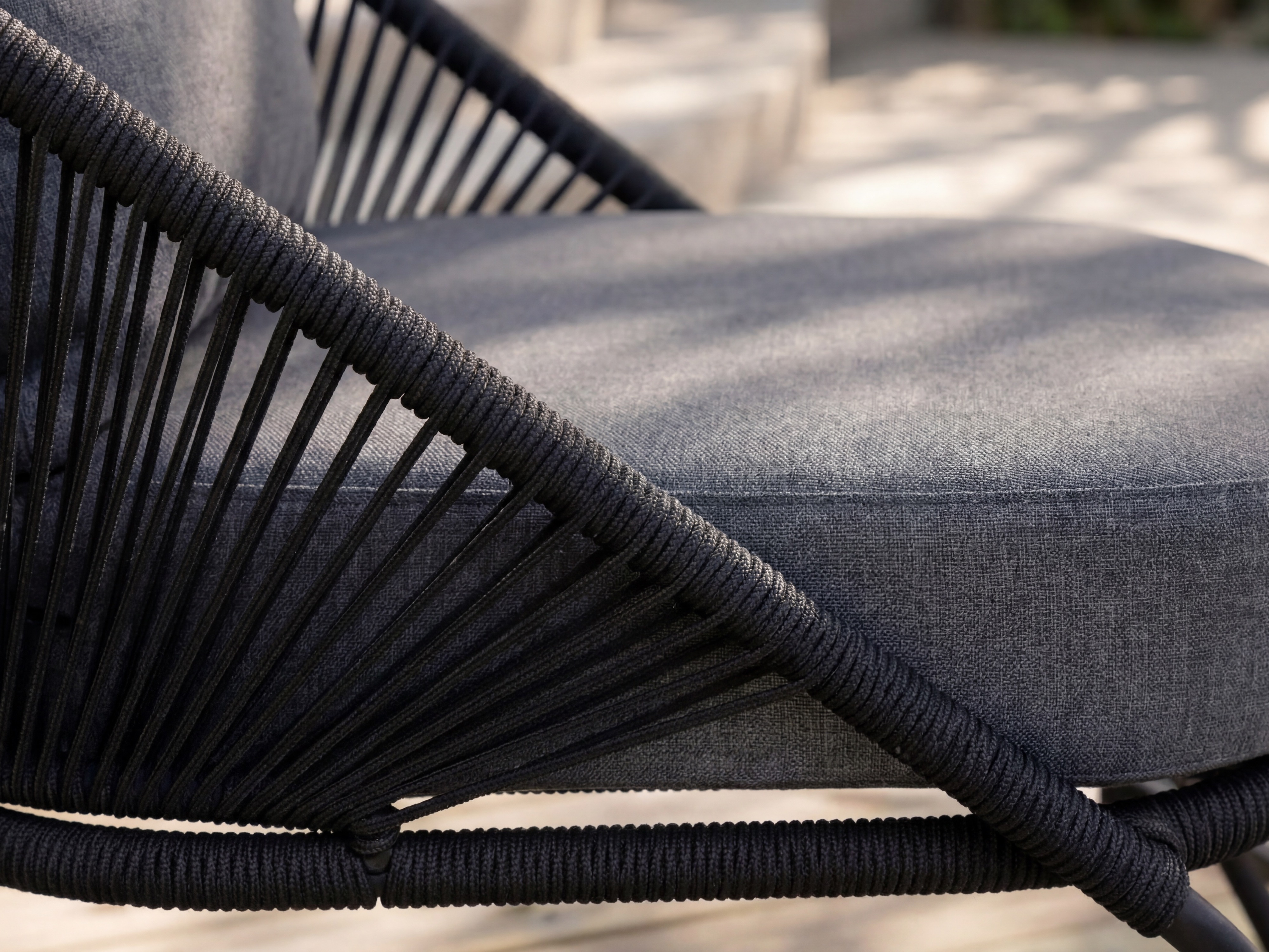 Poltrona da esterno Dallas 1079 (Nero + Grigio)