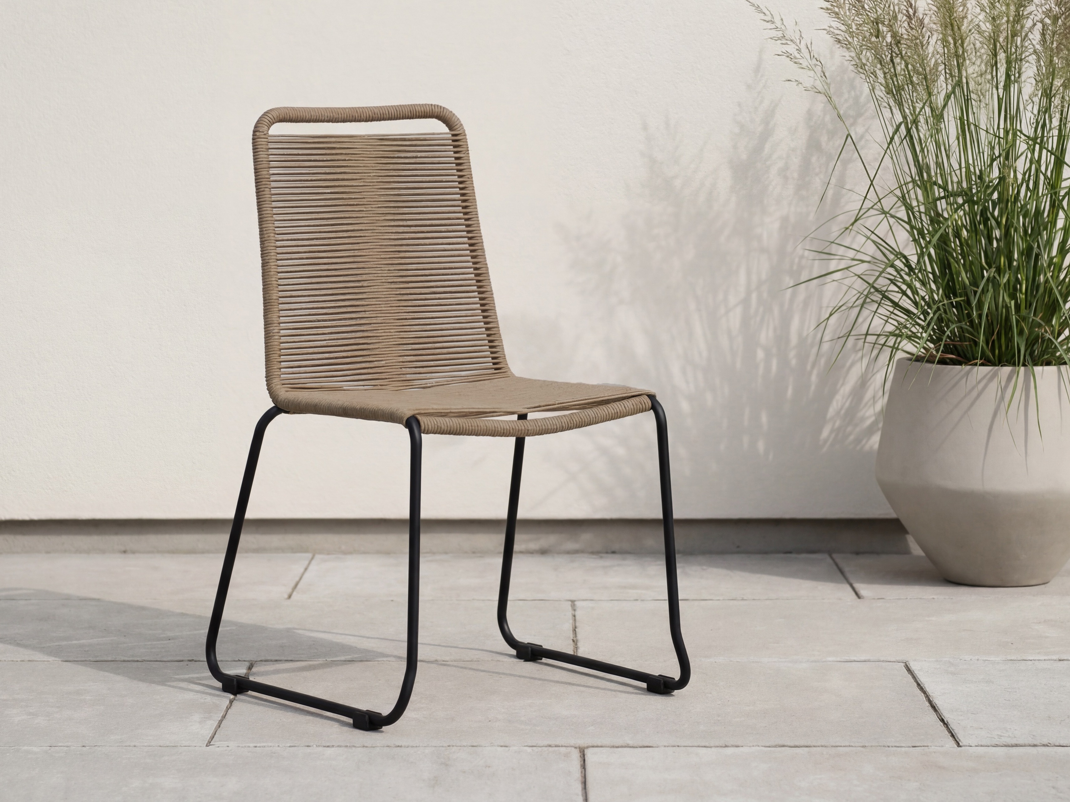 Sedia per esterni Dallas 2820 (Nocciola + Nero)