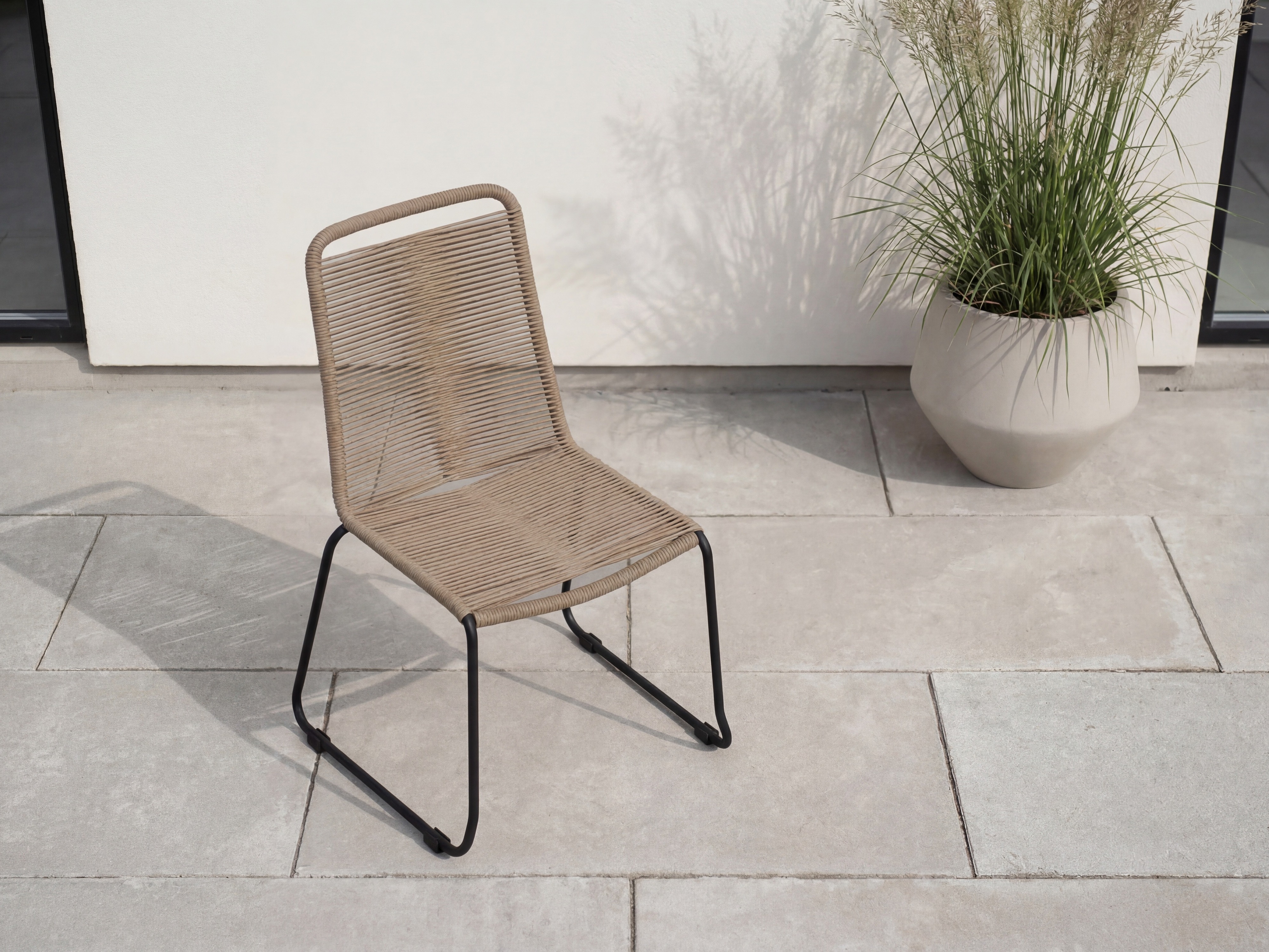 Sedia per esterni Dallas 2820 (Nocciola + Nero)
