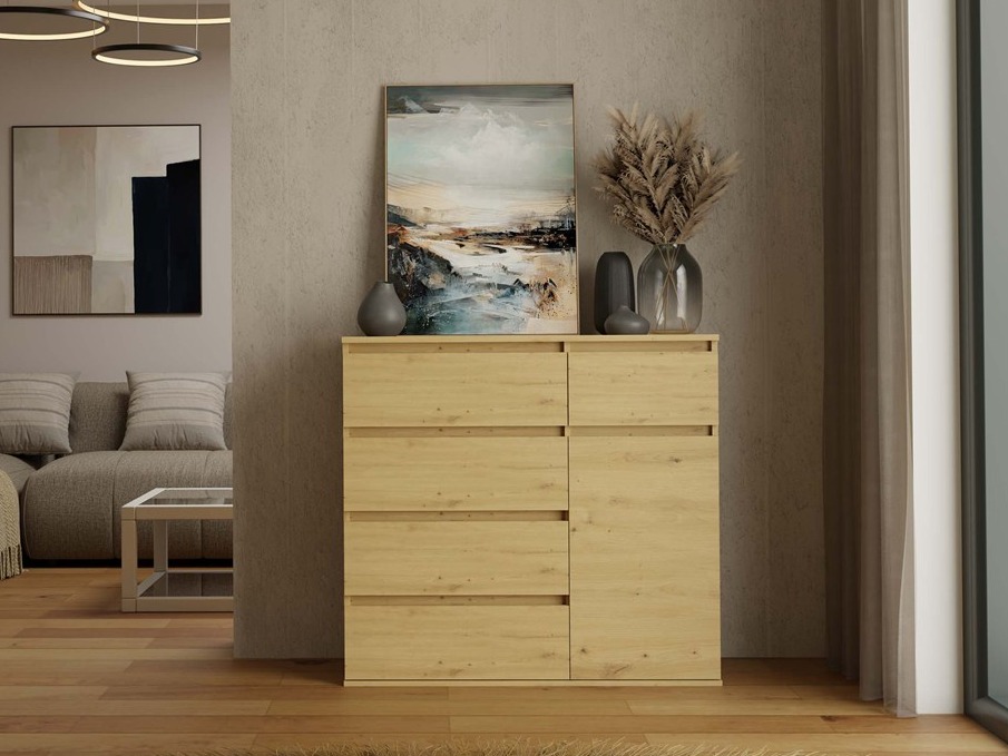 Cassettiera Elbvelu 136 (Rovere Artisan)