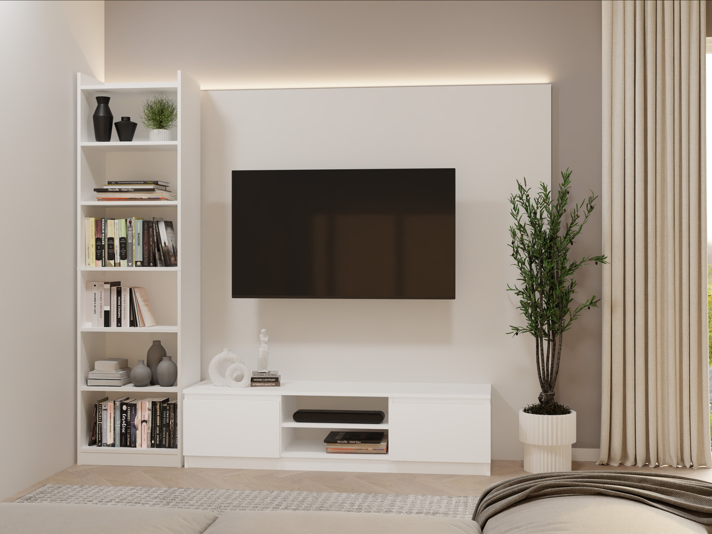 Scaffale Mandeville 380 (Bianco)