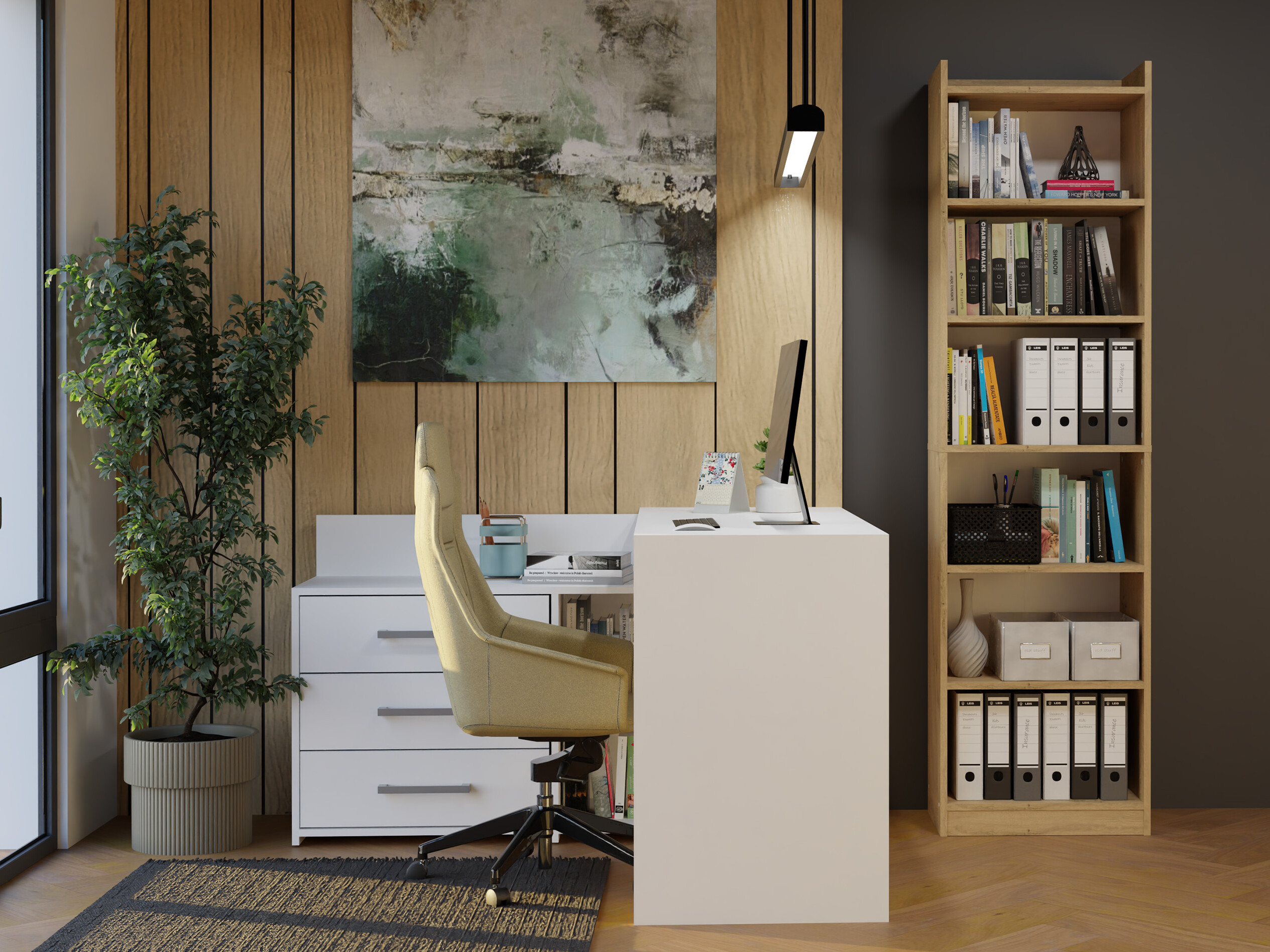 Scaffale Mandeville 380 (Rovere Artisan)