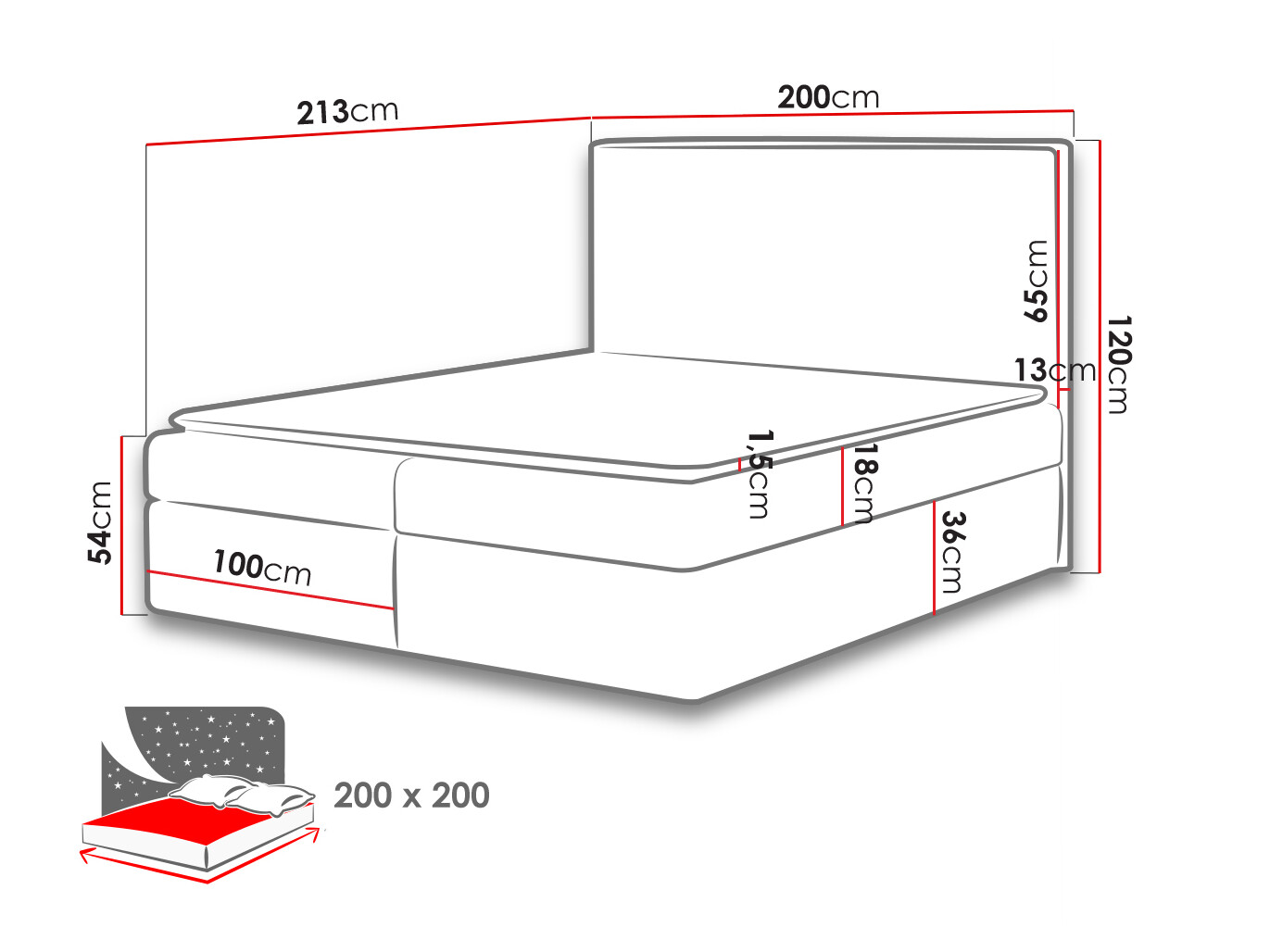Letto continentale Butyrum (Muna 05)