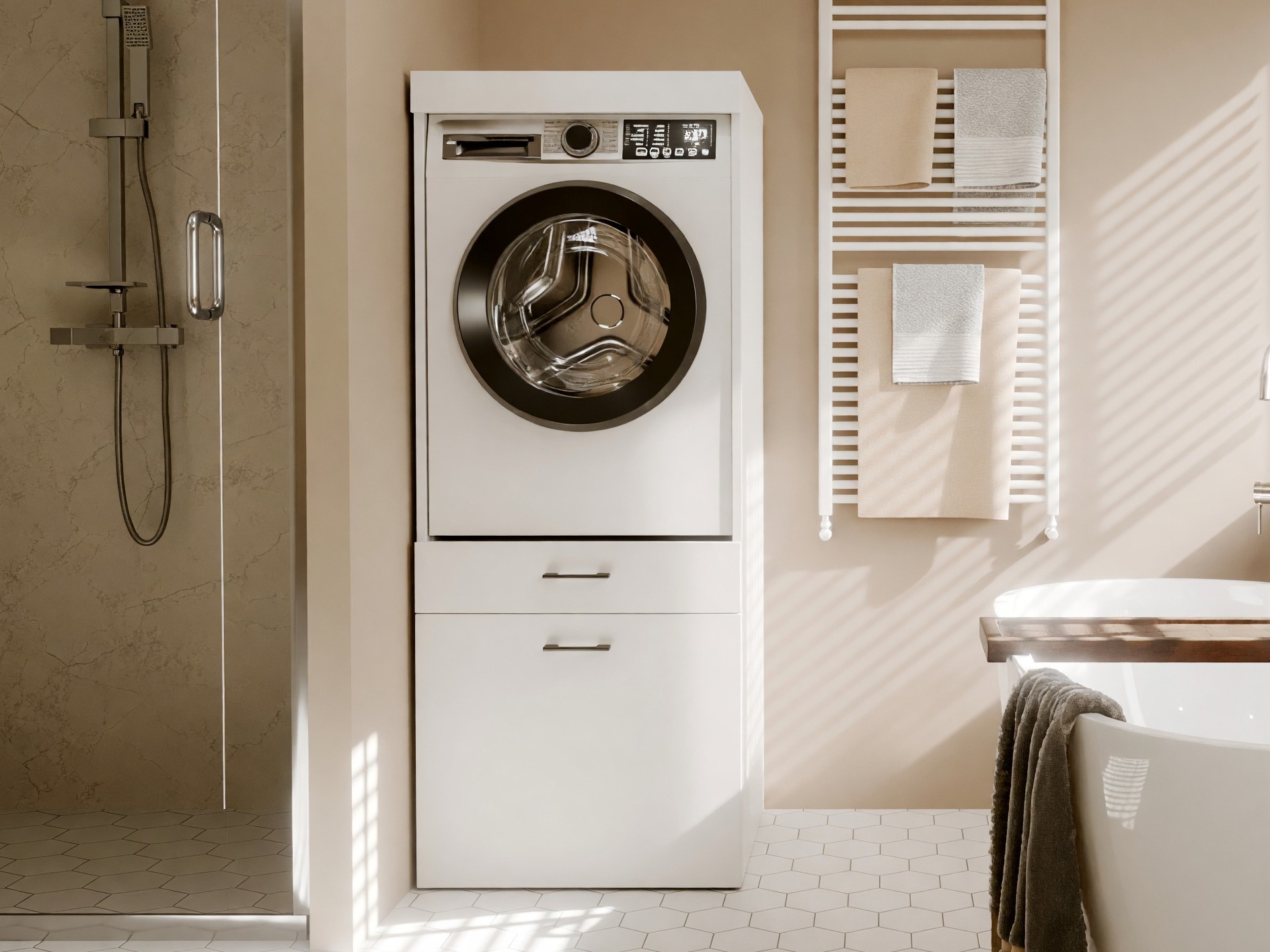 Mensola del bagno Balelbo 110 (Bianco)