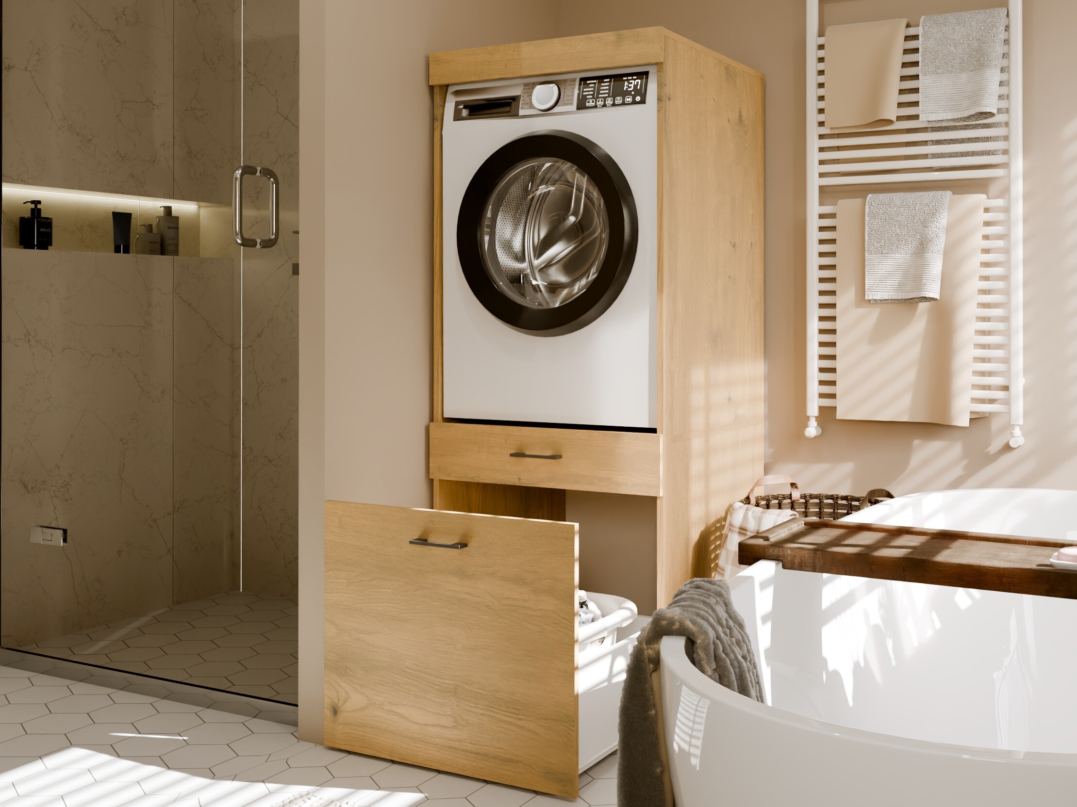Mensola del bagno Balelbo 110 (Rovere Artisan)