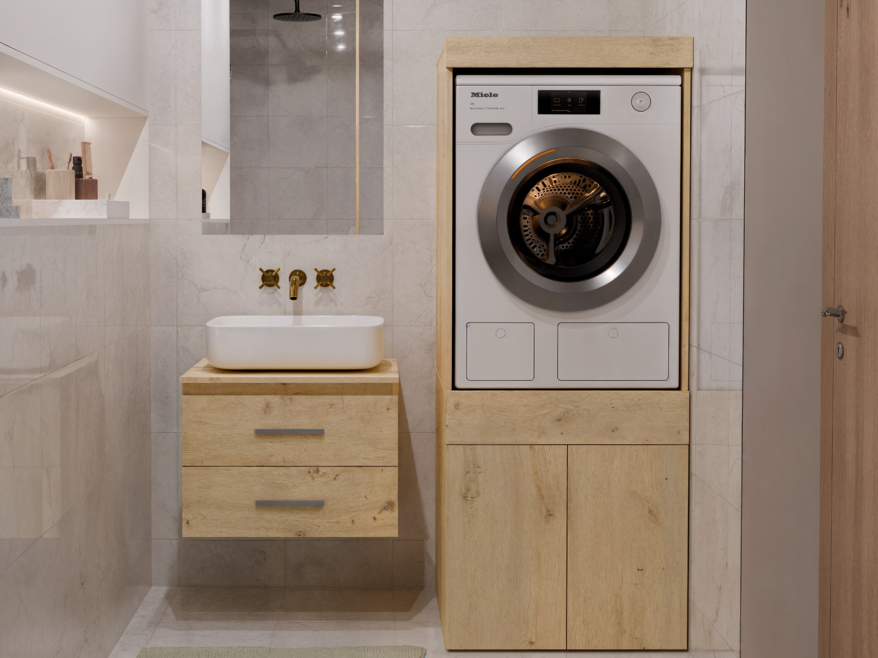 Mensola del bagno Balelbo 111 (Rovere Artisan)