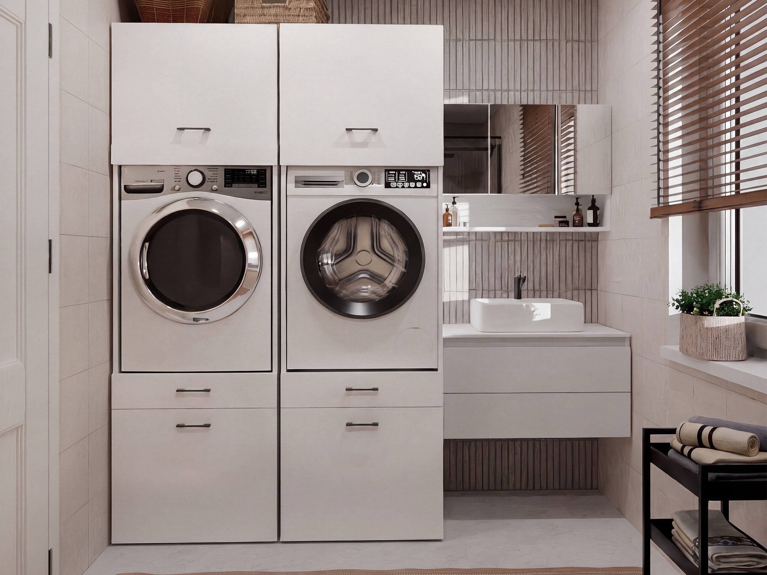 Armadietto a specchio da bagno Balelbo 113 (Bianco)