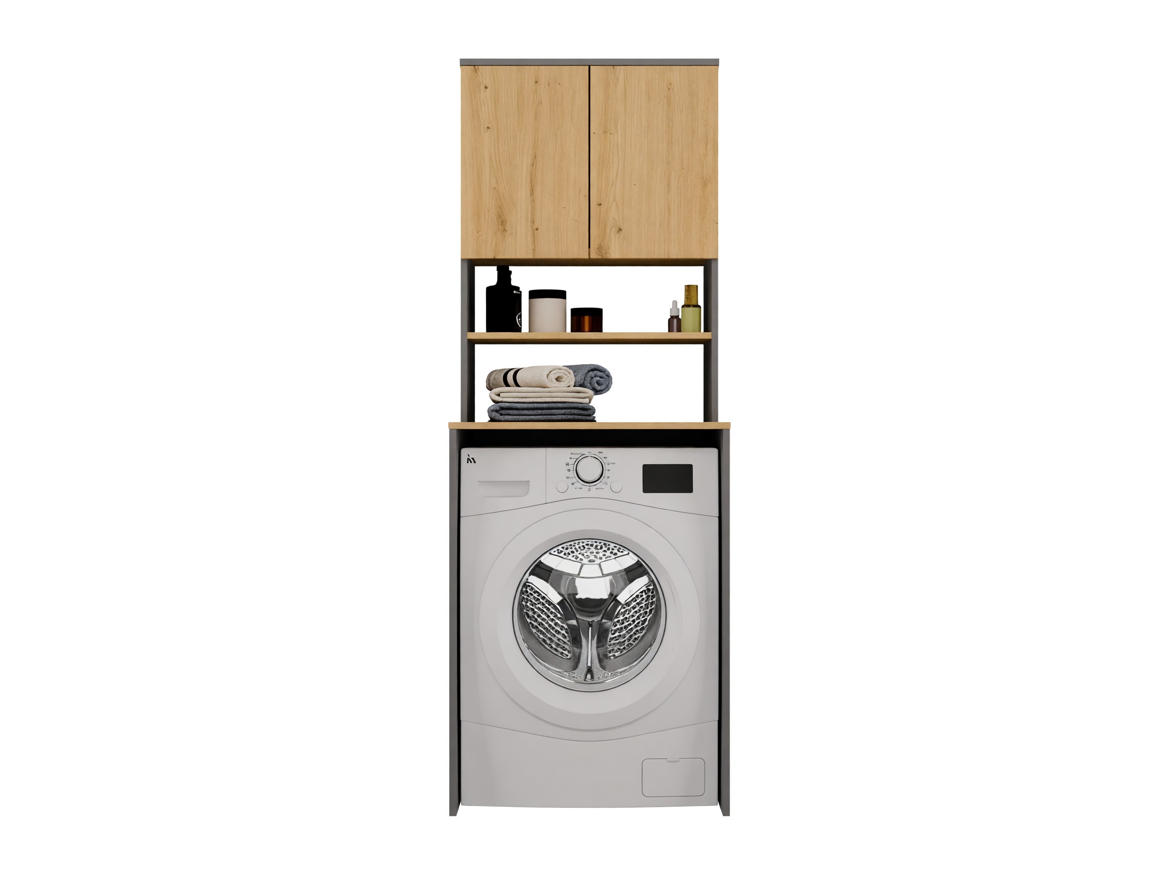 Mensola del bagno Balelbo 112 (Antracite + Rovere Artisan)