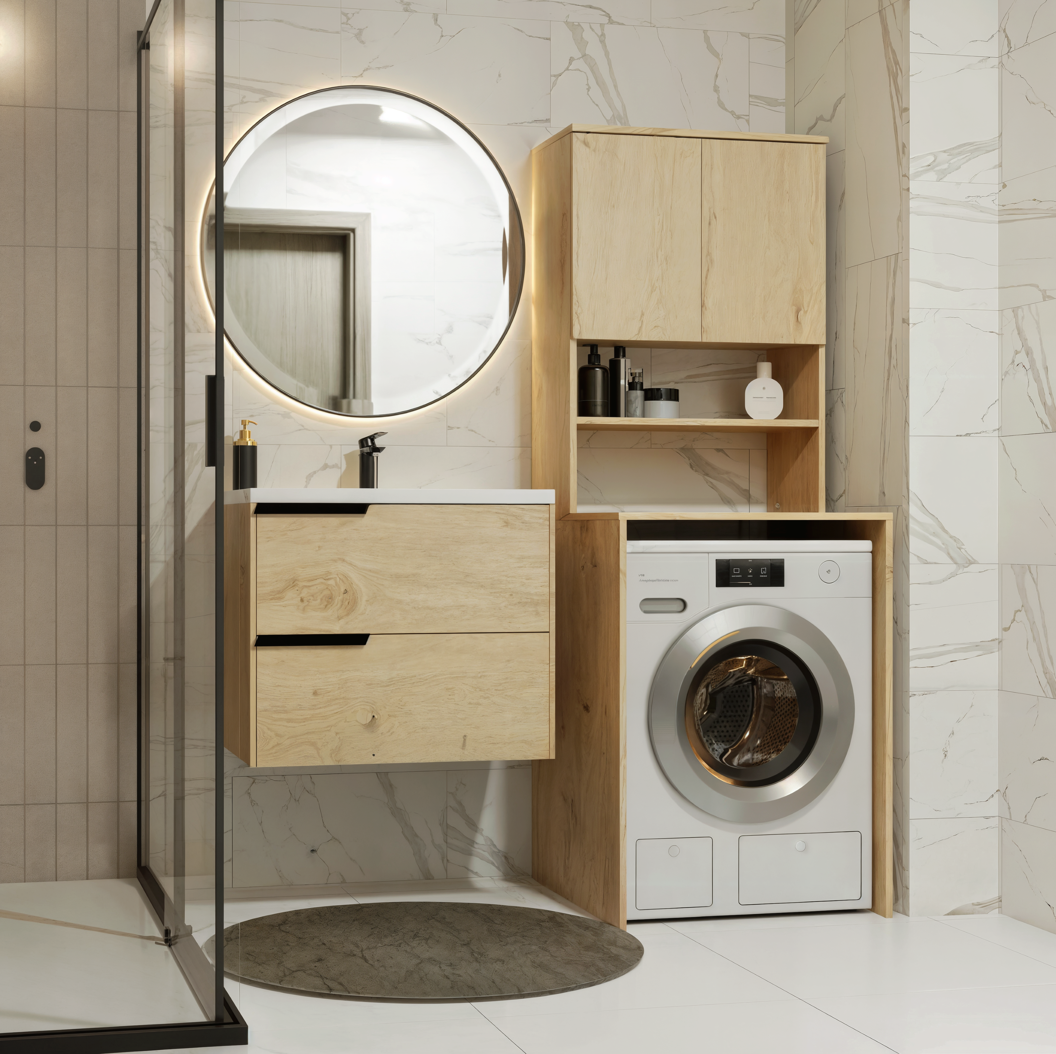 Mensola del bagno Balelbo 112 (Rovere Artisan)