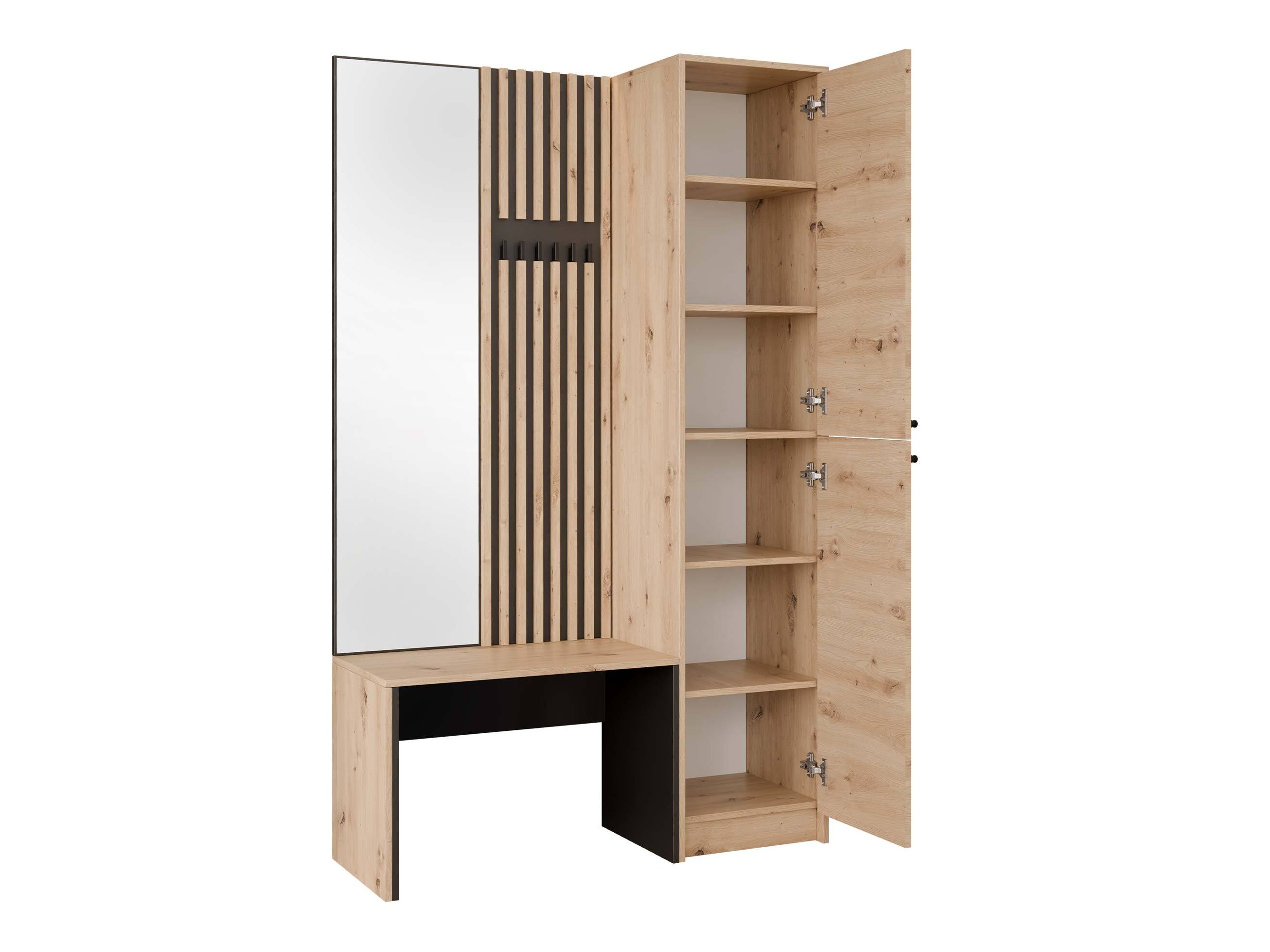 Set arredo da corridoio Comfivo Nomas (Beige + Nero)